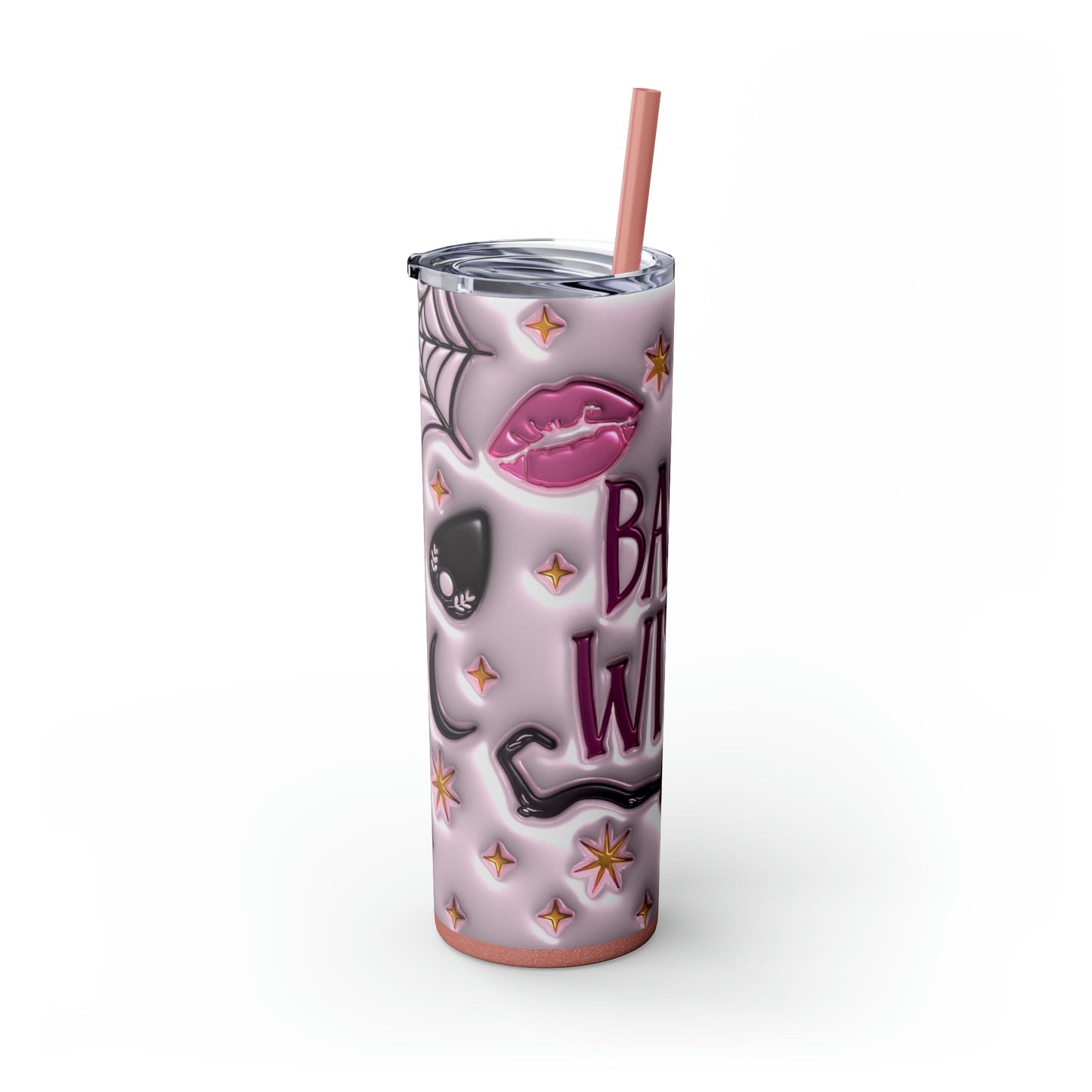 Basic Witch 3D Skinny Tumbler with Straw, 20oz - Moon & Starr Handcrafted Jewelry && More!