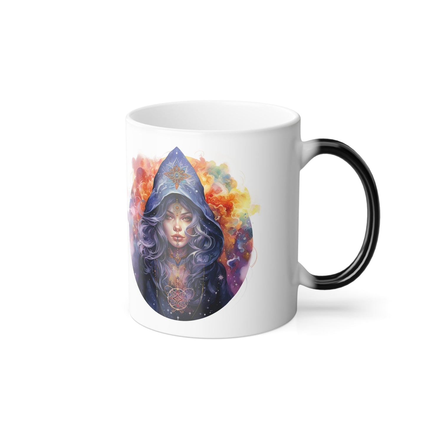 Celestial Witch Goddess Color Morphing Mug, 11oz - Moon & Starr Handcrafted Jewelry && More!