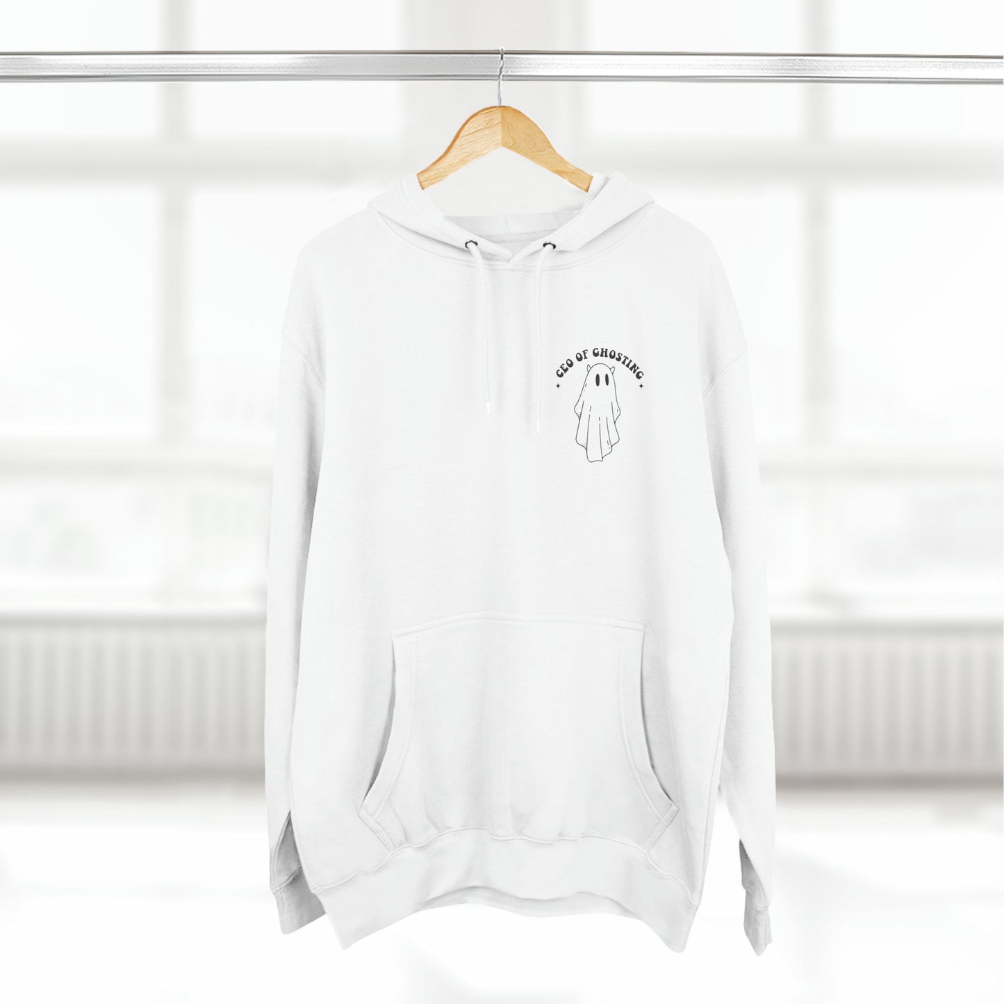 CEO Of Ghosting Three-Panel Fleece Hoodie - Moon & Starr Handcrafted Jewelry && More!