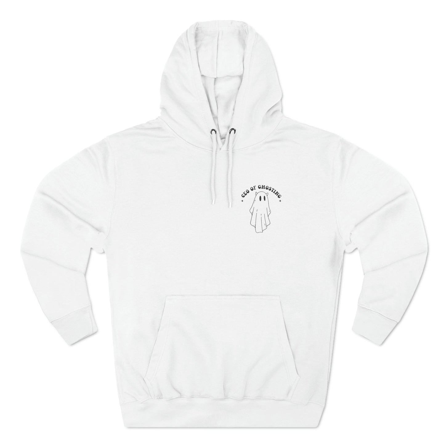 CEO Of Ghosting Three-Panel Fleece Hoodie - Moon & Starr Handcrafted Jewelry && More!