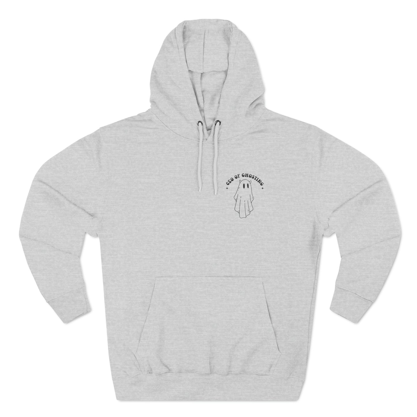 CEO Of Ghosting Three-Panel Fleece Hoodie - Moon & Starr Handcrafted Jewelry && More!