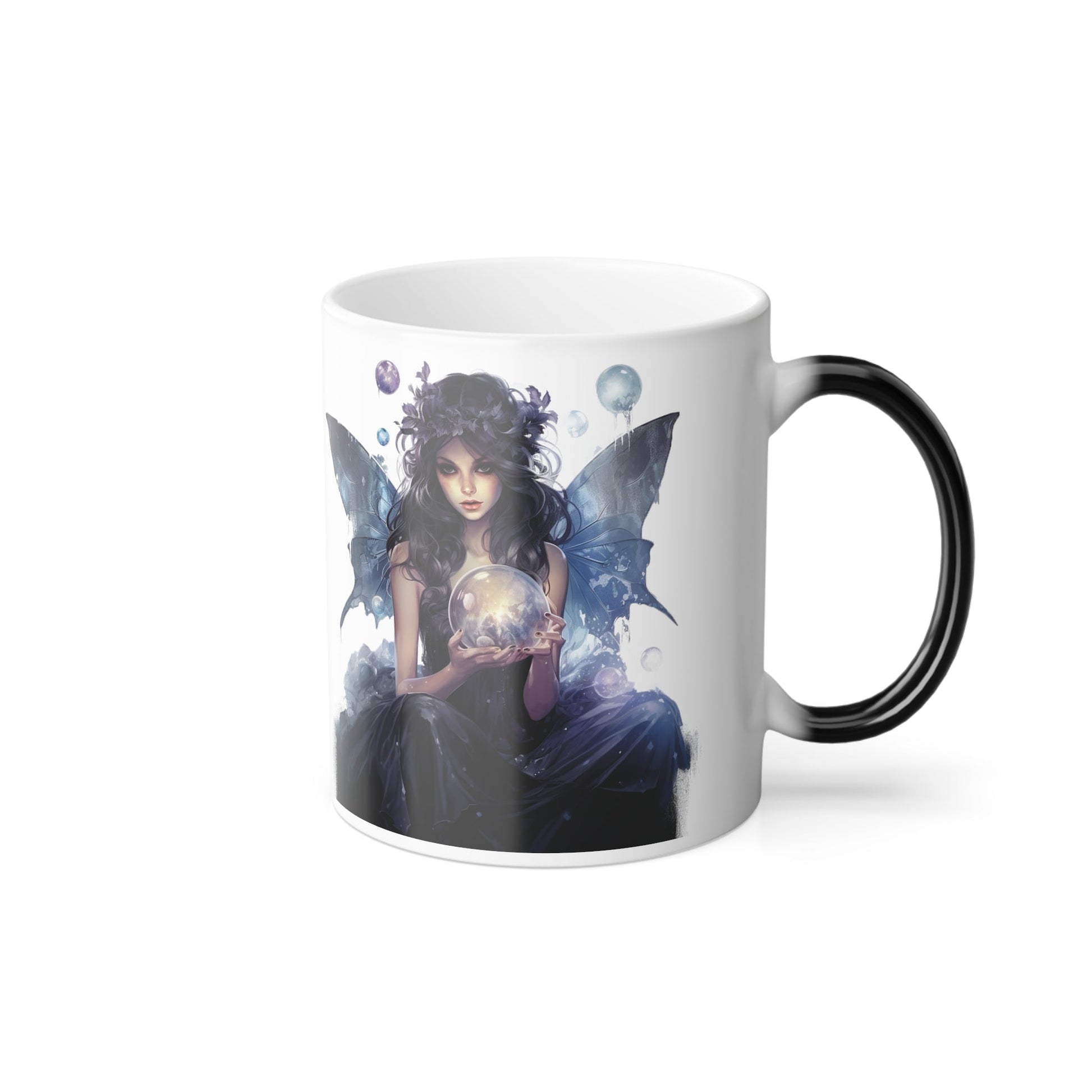 Crystal Ball Dark Fairy Color Morphing Mug, 11oz - Moon & Starr Handcrafted Jewelry && More!