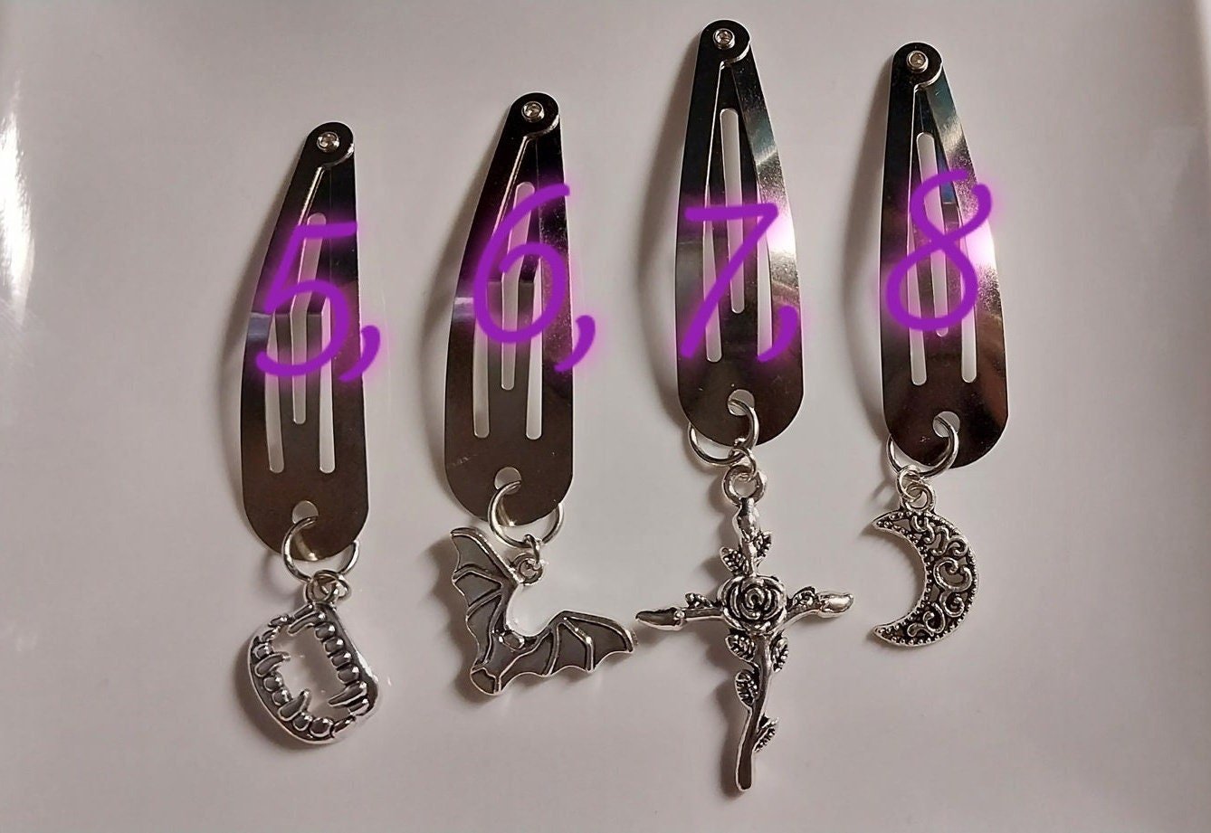 Dangle Barrettes/ Hair Clips Multiple Styles - Moon & Starr Handcrafted Jewelry && More!