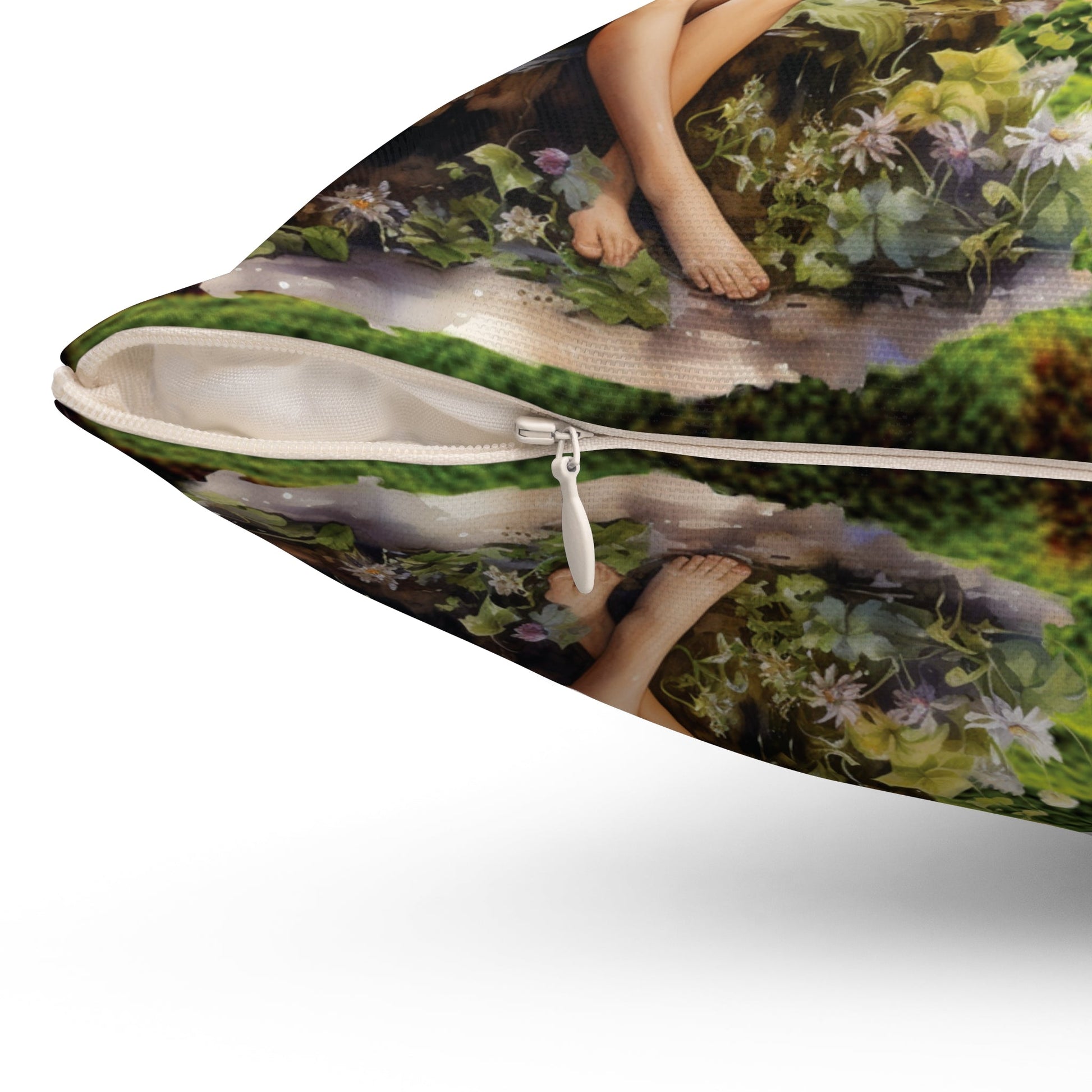 Fairy Forest Theme Spun Polyester Square Pillow - Moon & Starr Handcrafted Jewelry && More!