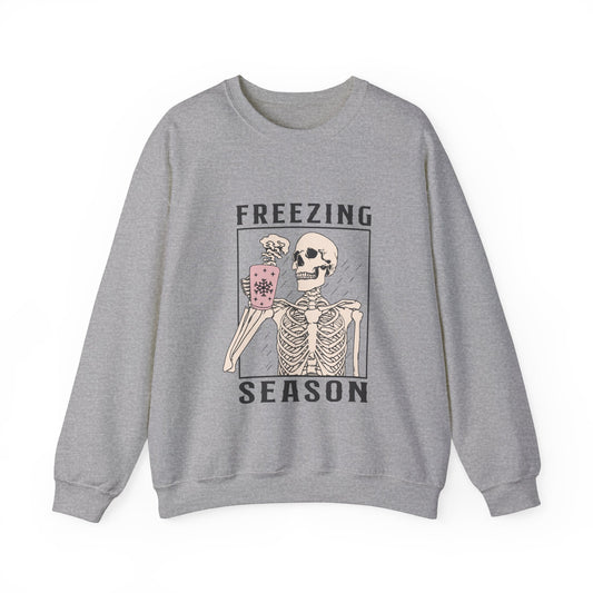 Freezing Season Unisex Heavy Blend™ Crewneck Sweatshirt - Moon & Starr Handcrafted Jewelry && More!