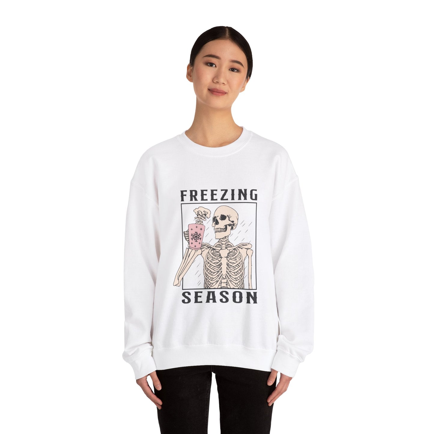 Freezing Season Unisex Heavy Blend™ Crewneck Sweatshirt - Moon & Starr Handcrafted Jewelry && More!