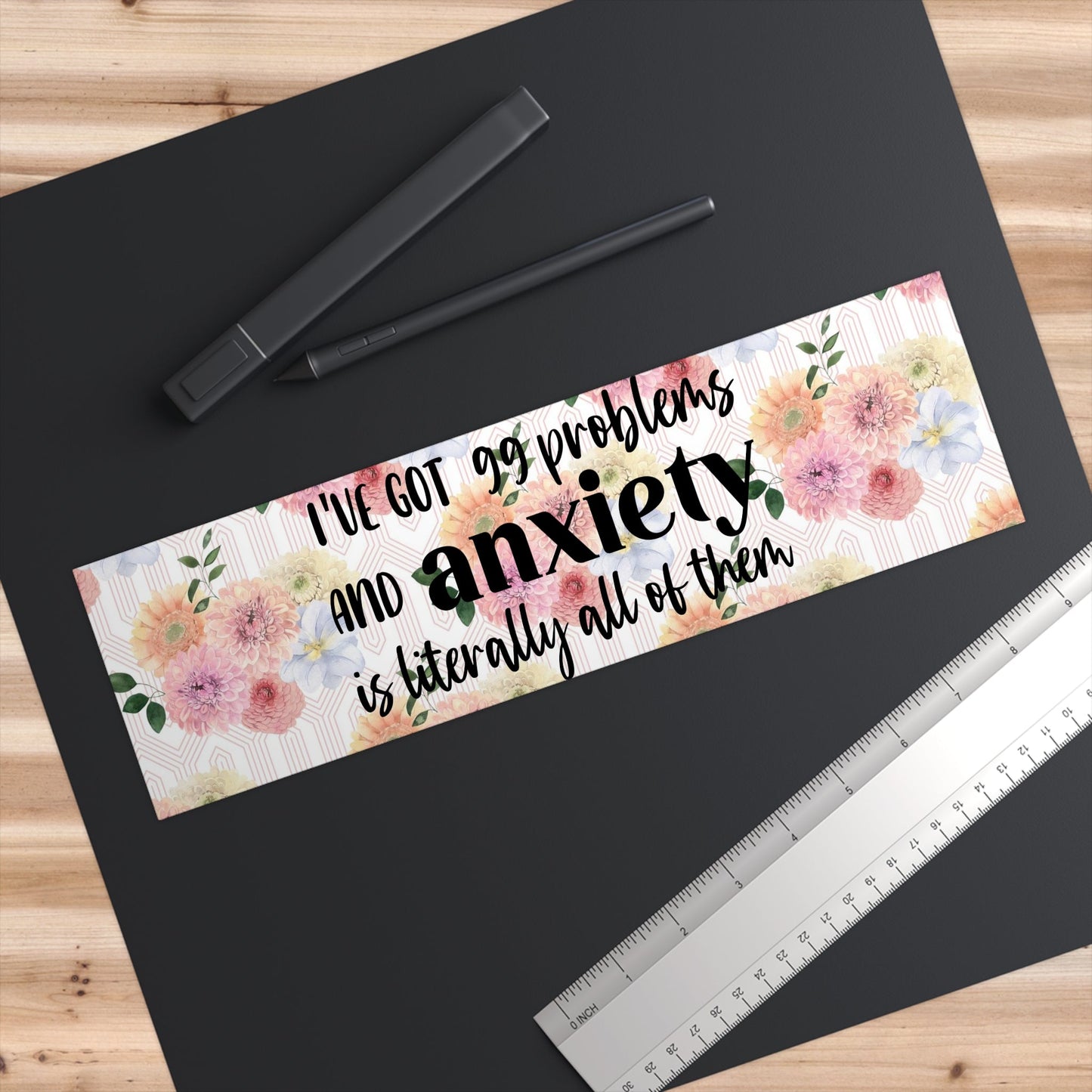 Funny Anxiety Bumper Stickers - Moon & Starr Handcrafted Jewelry && More!