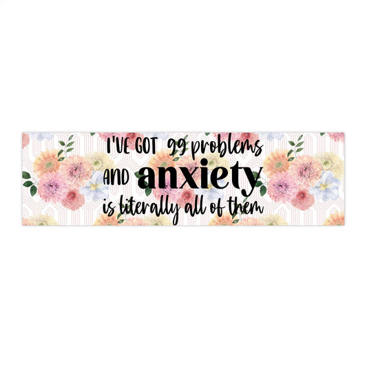 Funny Anxiety Bumper Stickers - Moon & Starr Handcrafted Jewelry && More!