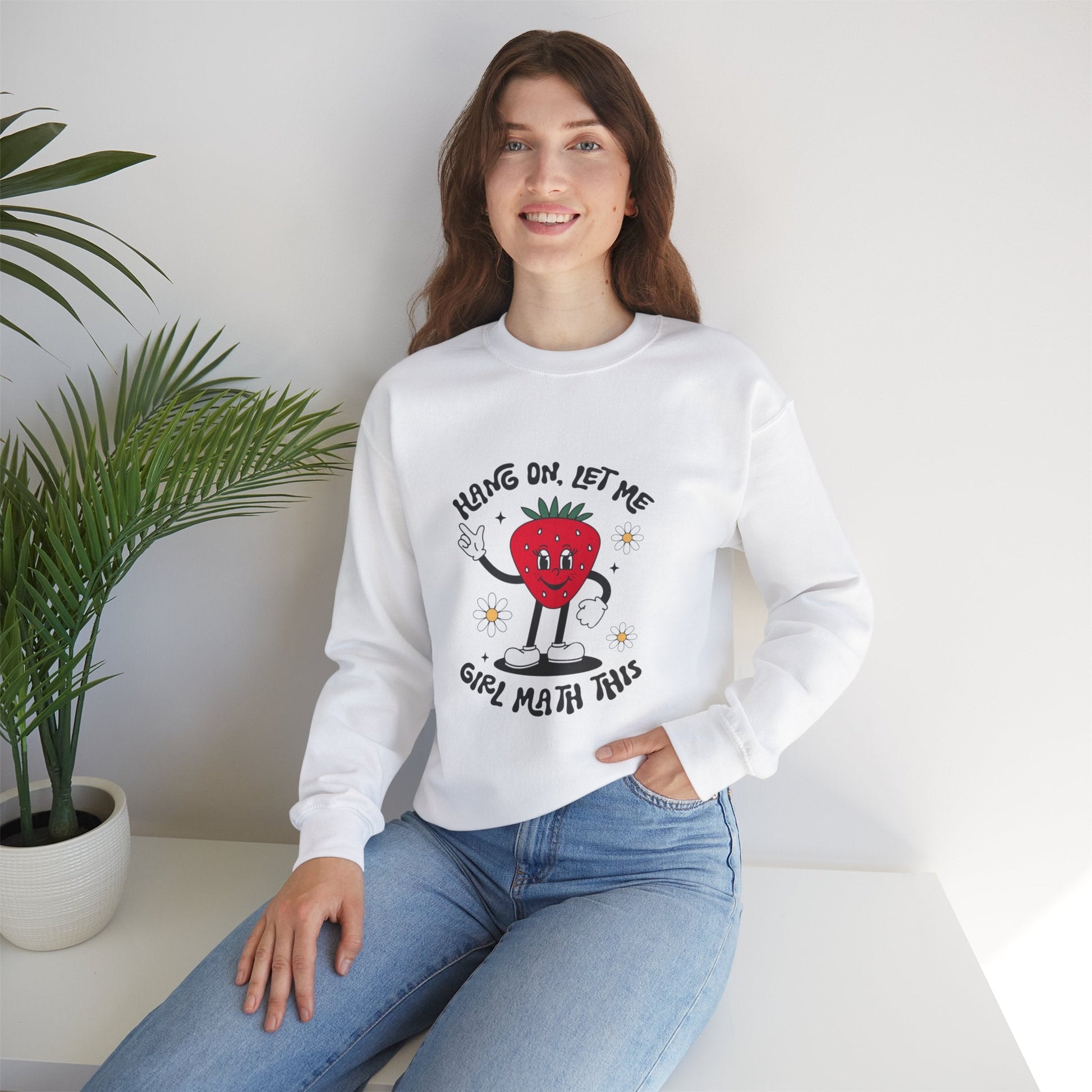 Girl Math Retro Unisex Heavy Blend™ Crewneck Sweatshirt - Moon & Starr Handcrafted Jewelry && More!