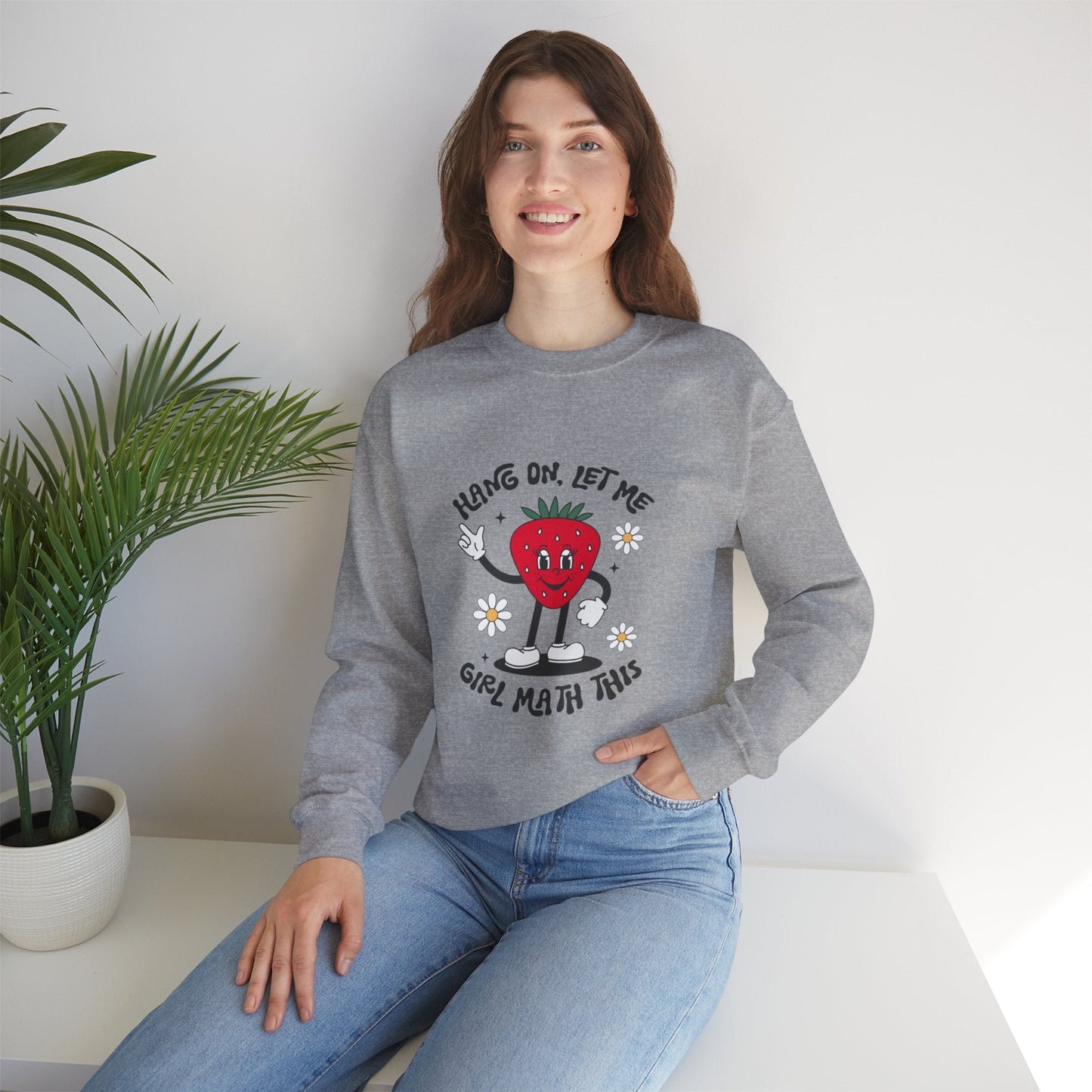 Girl Math Retro Unisex Heavy Blend™ Crewneck Sweatshirt - Moon & Starr Handcrafted Jewelry && More!