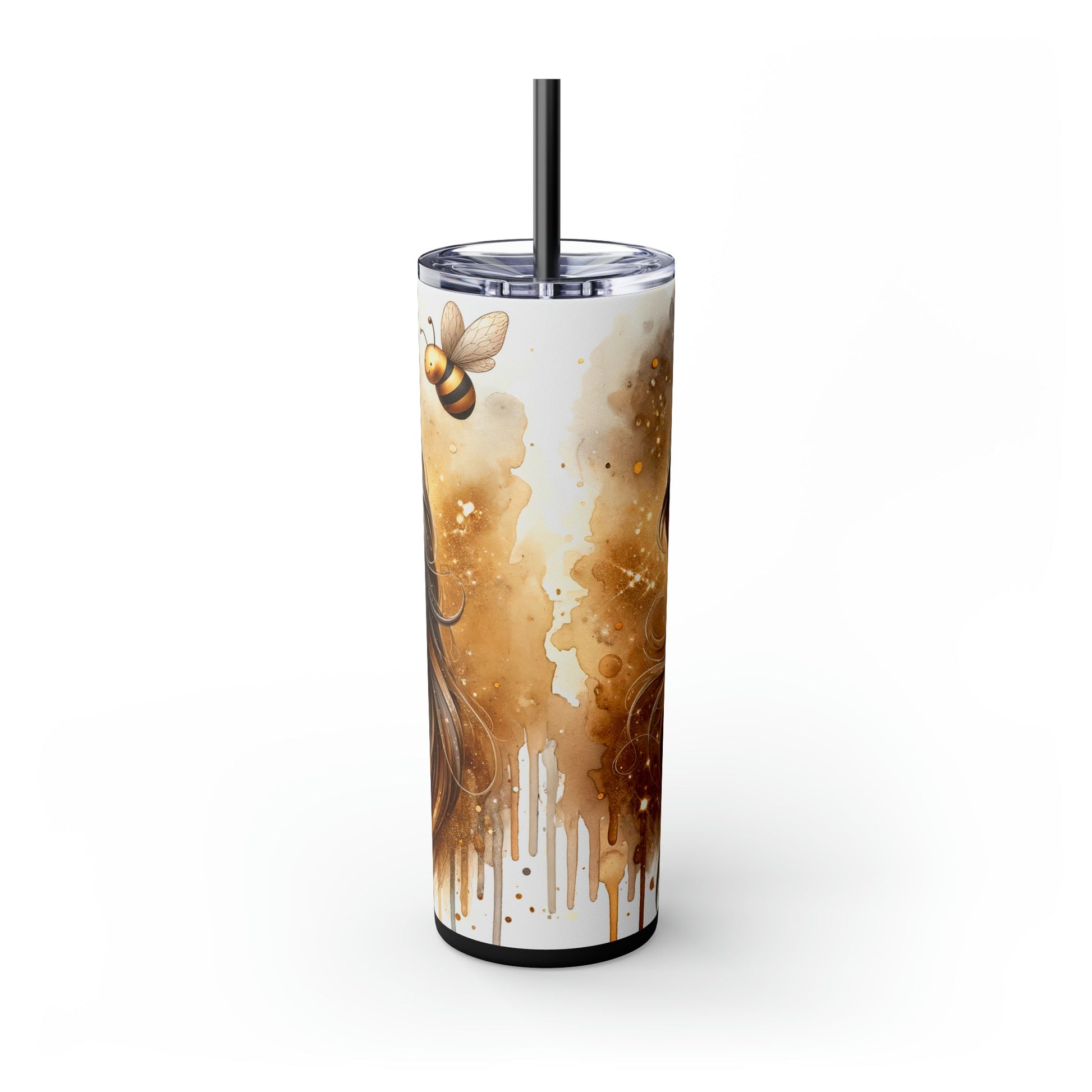 Golden Unicorn Skinny Tumbler with Straw, 20oz - Moon & Starr Handcrafted Jewelry && More!
