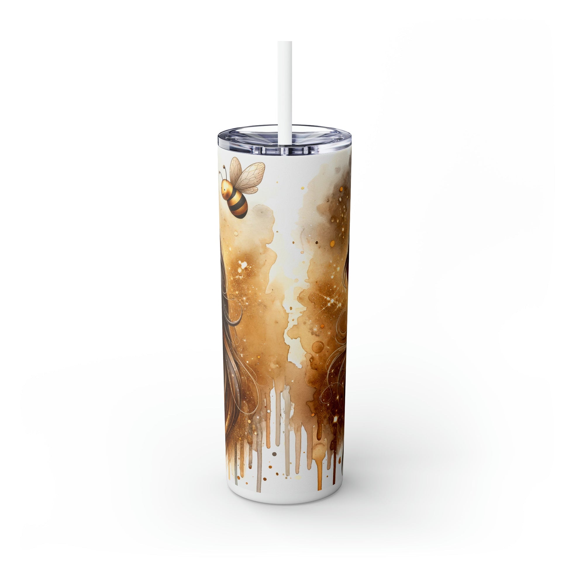Golden Unicorn Skinny Tumbler with Straw, 20oz - Moon & Starr Handcrafted Jewelry && More!