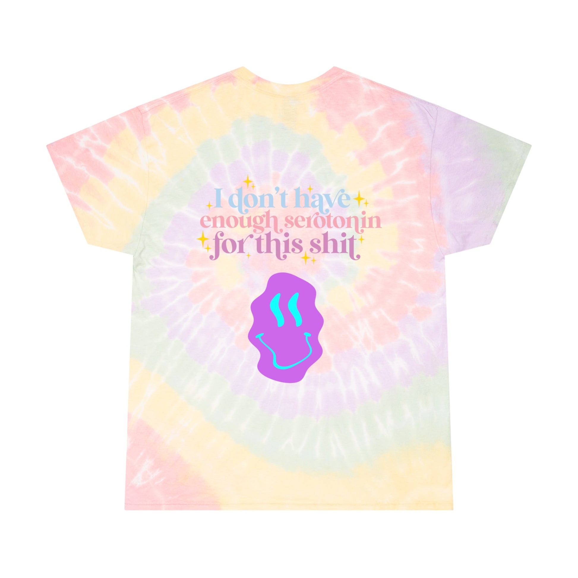 "Hello I'm depressed" Tie-Dye Tee, Spiral - Moon & Starr Handcrafted Jewelry && More!