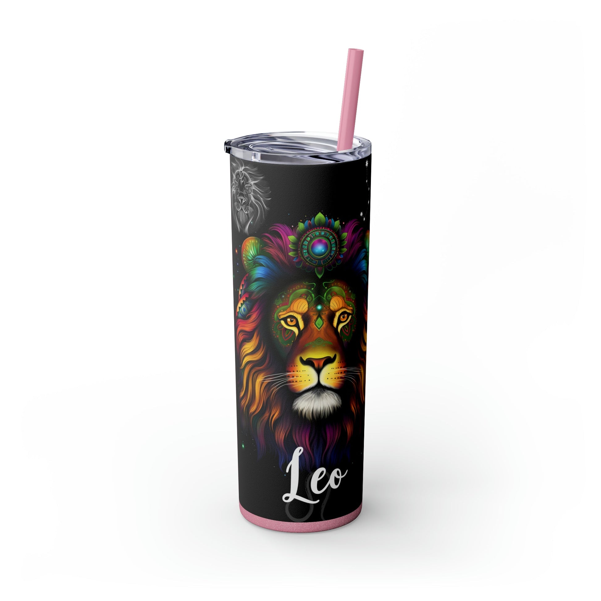 Leo Nutrition Facts Skinny Tumbler with Straw, 20oz - Moon & Starr Handcrafted Jewelry && More!