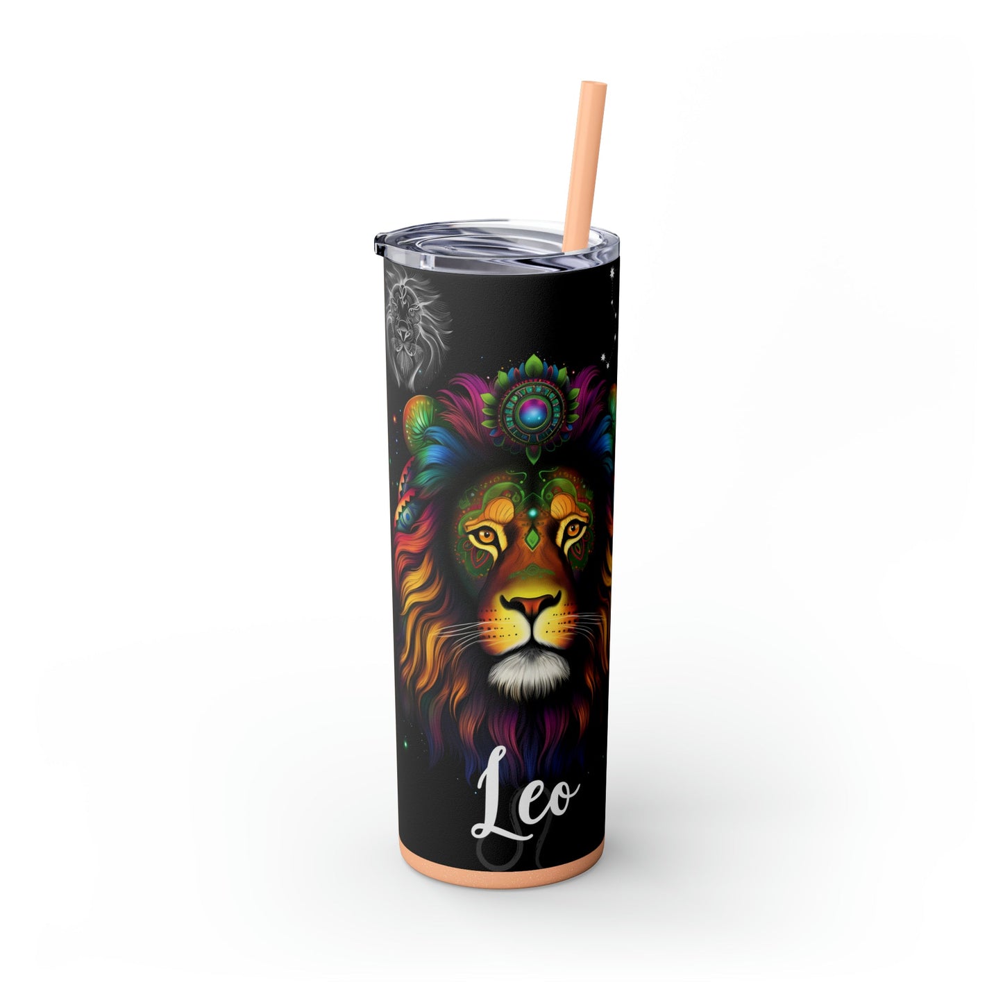 Leo Nutrition Facts Skinny Tumbler with Straw, 20oz - Moon & Starr Handcrafted Jewelry && More!