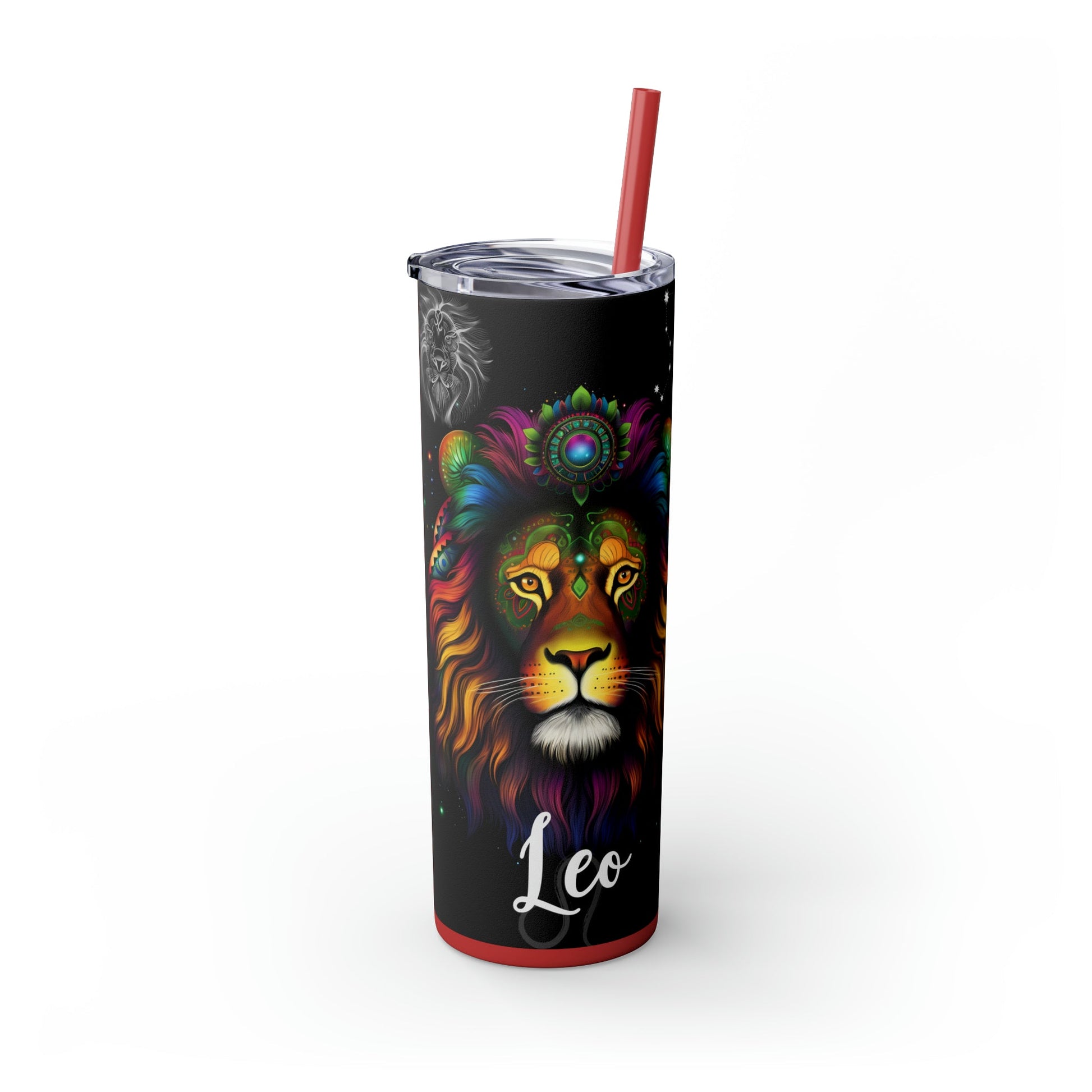 Leo Nutrition Facts Skinny Tumbler with Straw, 20oz - Moon & Starr Handcrafted Jewelry && More!