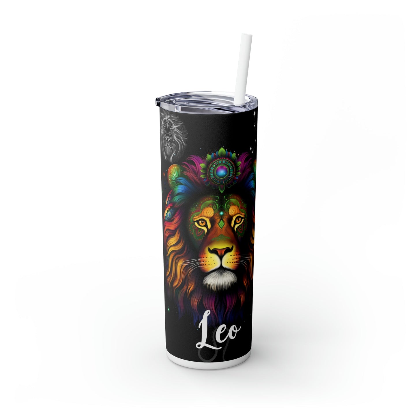 Leo Nutrition Facts Skinny Tumbler with Straw, 20oz - Moon & Starr Handcrafted Jewelry && More!