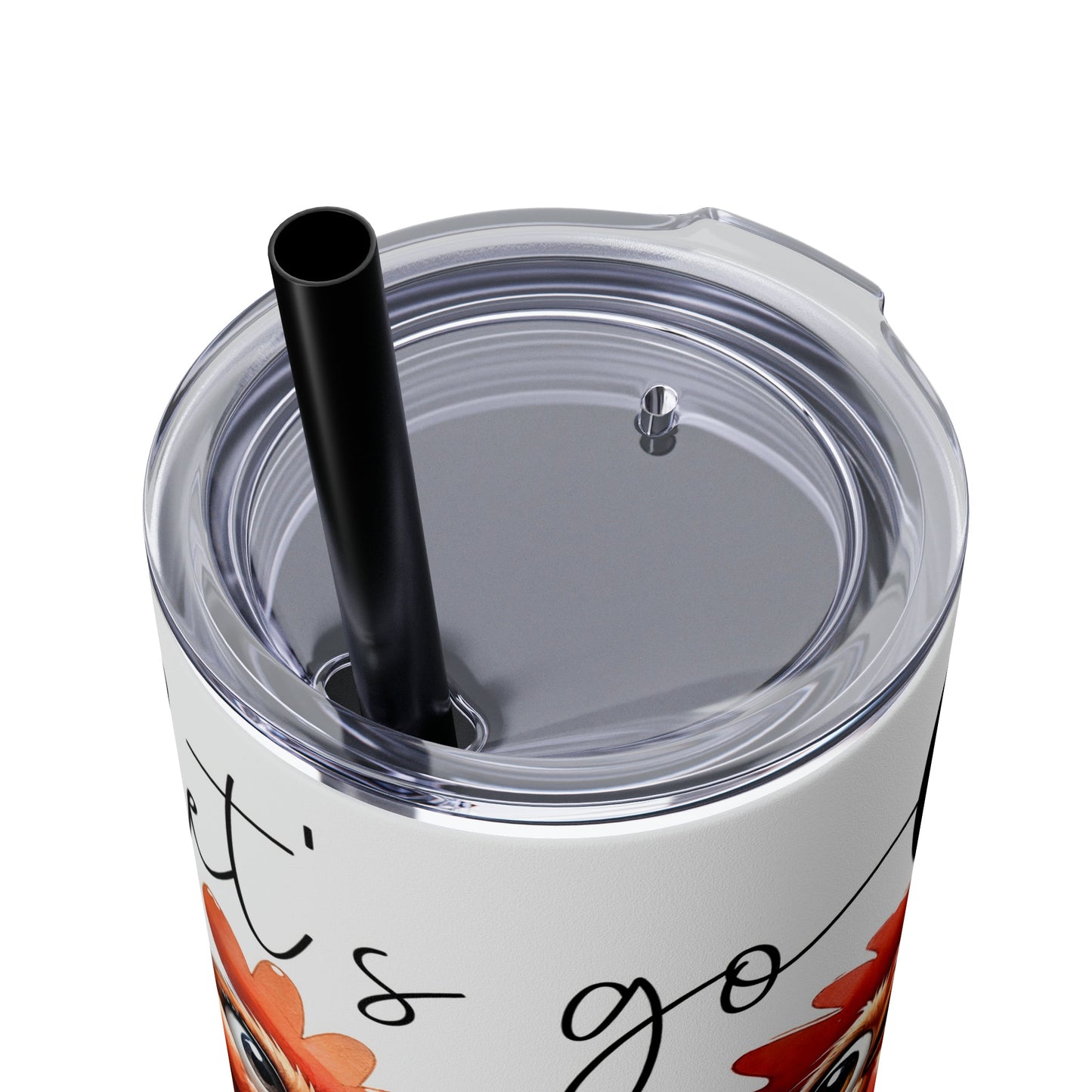 Let's Go Girls Funny Chicken Skinny Tumbler with Straw, 20oz - Moon & Starr Handcrafted Jewelry && More!