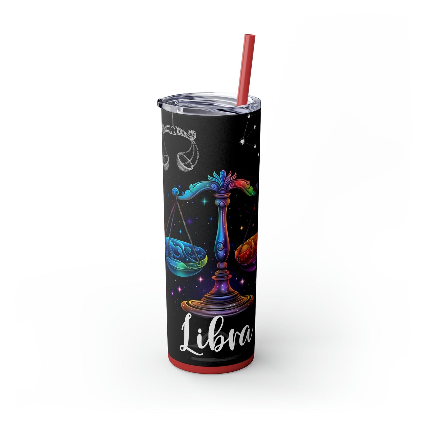 Libra Nutrition Facts Skinny Tumbler with Straw, 20oz - Moon & Starr Handcrafted Jewelry && More!