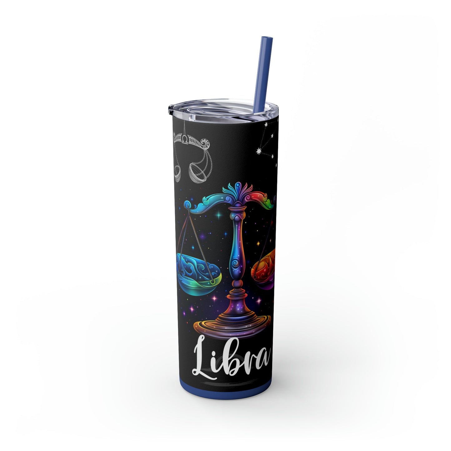 Libra Nutrition Facts Skinny Tumbler with Straw, 20oz - Moon & Starr Handcrafted Jewelry && More!