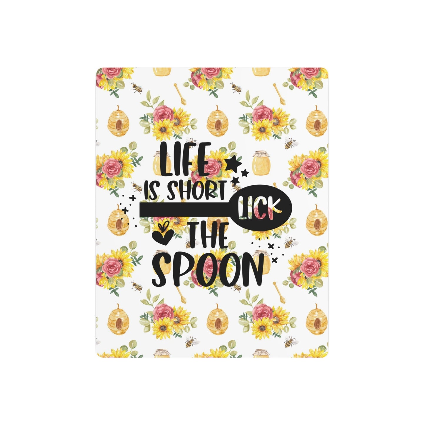 "Life is short" Farmhouse bees Metal Art Sign - Moon & Starr Handcrafted Jewelry && More!