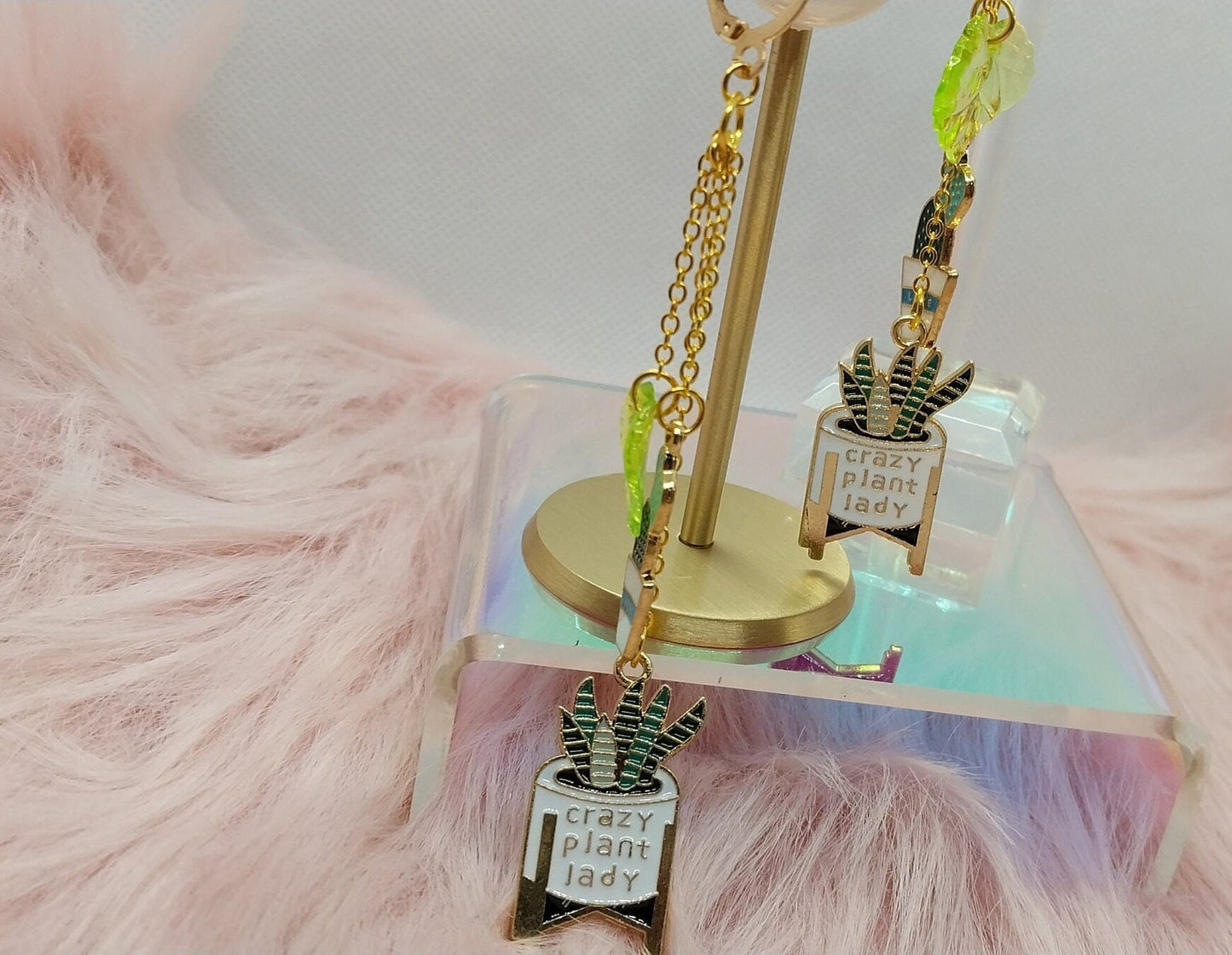 Long Multi Chain Dangle Plant Earrings, Gifts For Her, Nature Earrings, Earrings For Women, Extra Long Dangle Charm Earrings, Floral - Moon & Starr Handcrafted Jewelry && More!