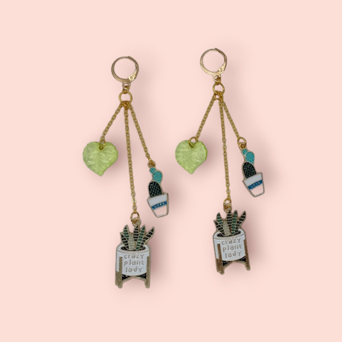 Long Multi Chain Dangle Plant Earrings, Gifts For Her, Nature Earrings, Earrings For Women, Extra Long Dangle Charm Earrings, Floral - Moon & Starr Handcrafted Jewelry && More!