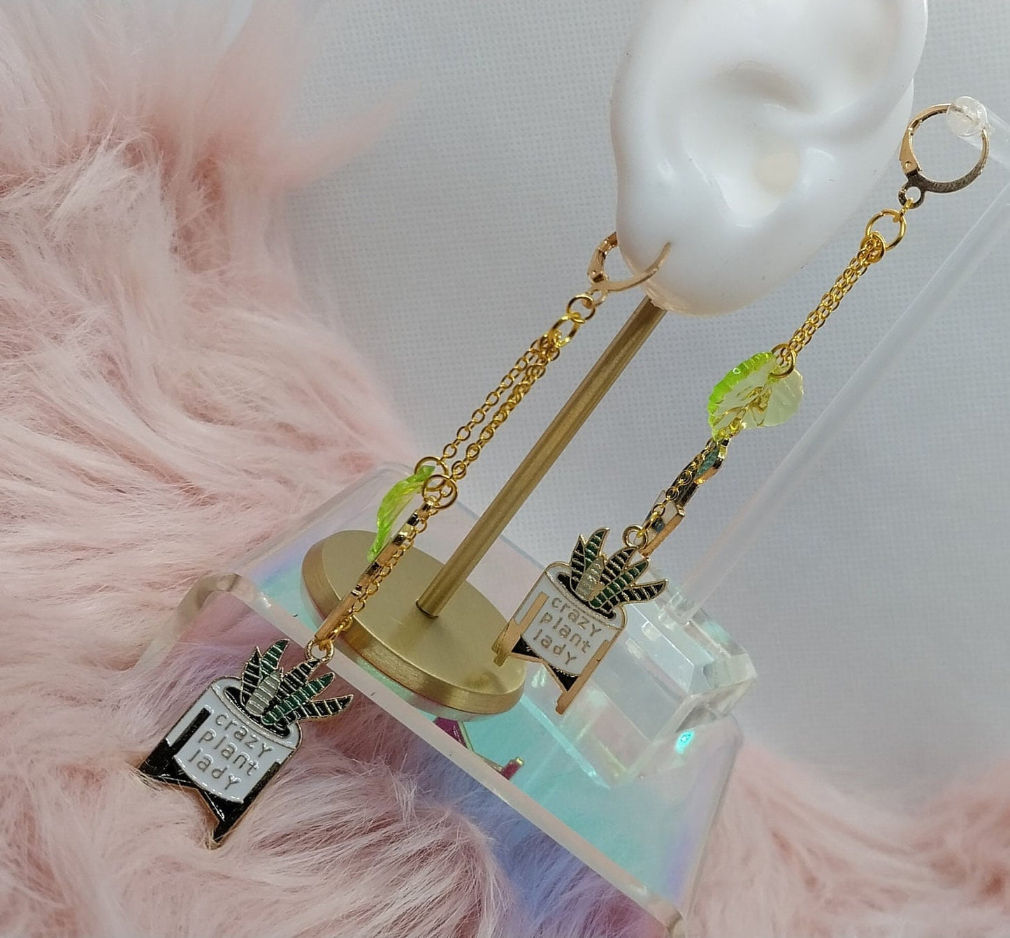 Long Multi Chain Dangle Plant Earrings, Gifts For Her, Nature Earrings, Earrings For Women, Extra Long Dangle Charm Earrings, Floral - Moon & Starr Handcrafted Jewelry && More!