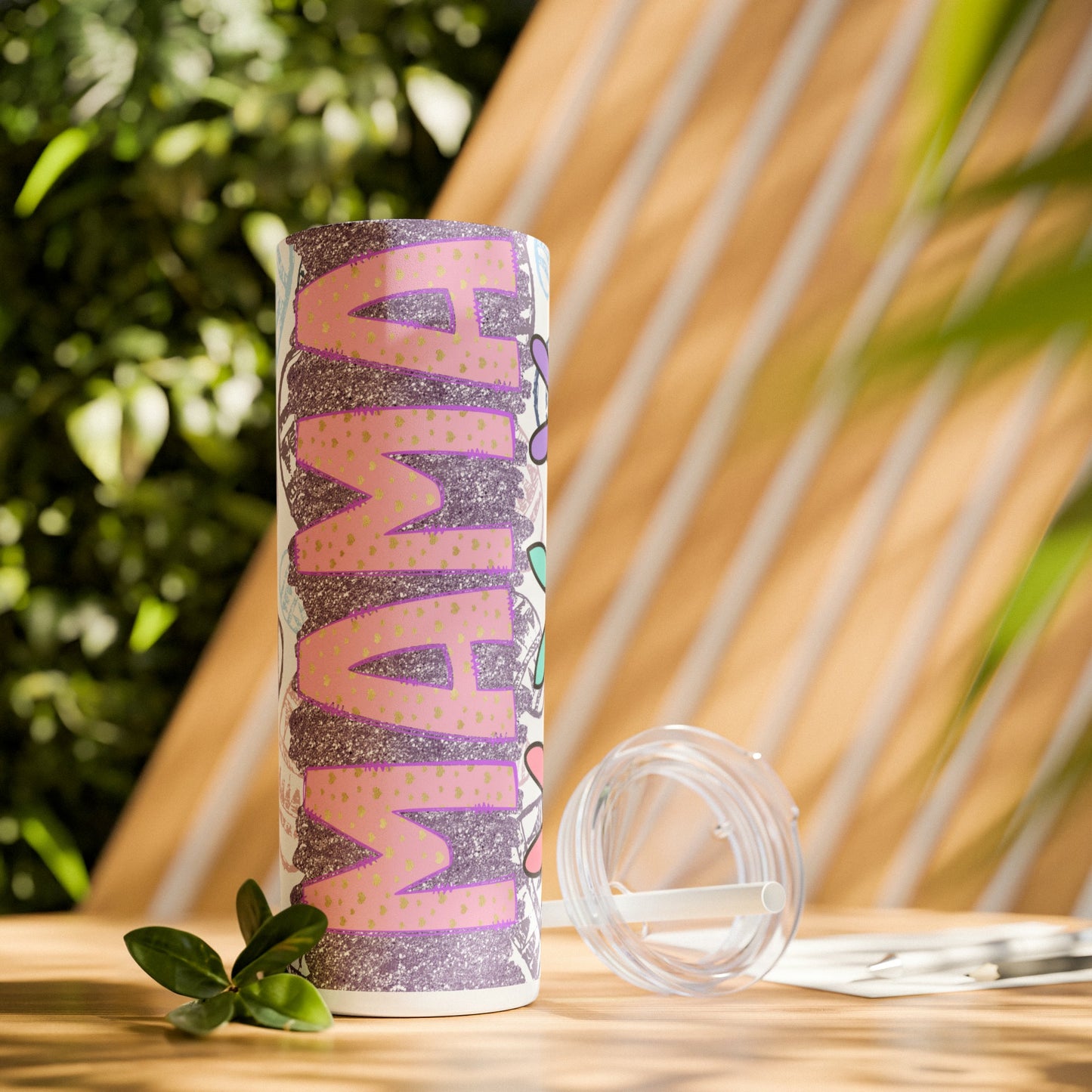 Mama easter Skinny Tumbler with Straw, 20oz - Moon & Starr Handcrafted Jewelry && More!