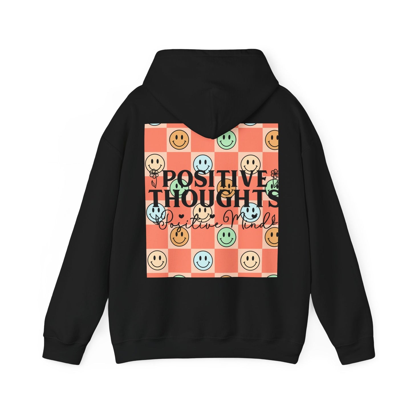 "Positive Thoughts" Unisex Heavy Blend™ Hooded Sweatshirt - Moon & Starr Handcrafted Jewelry && More!