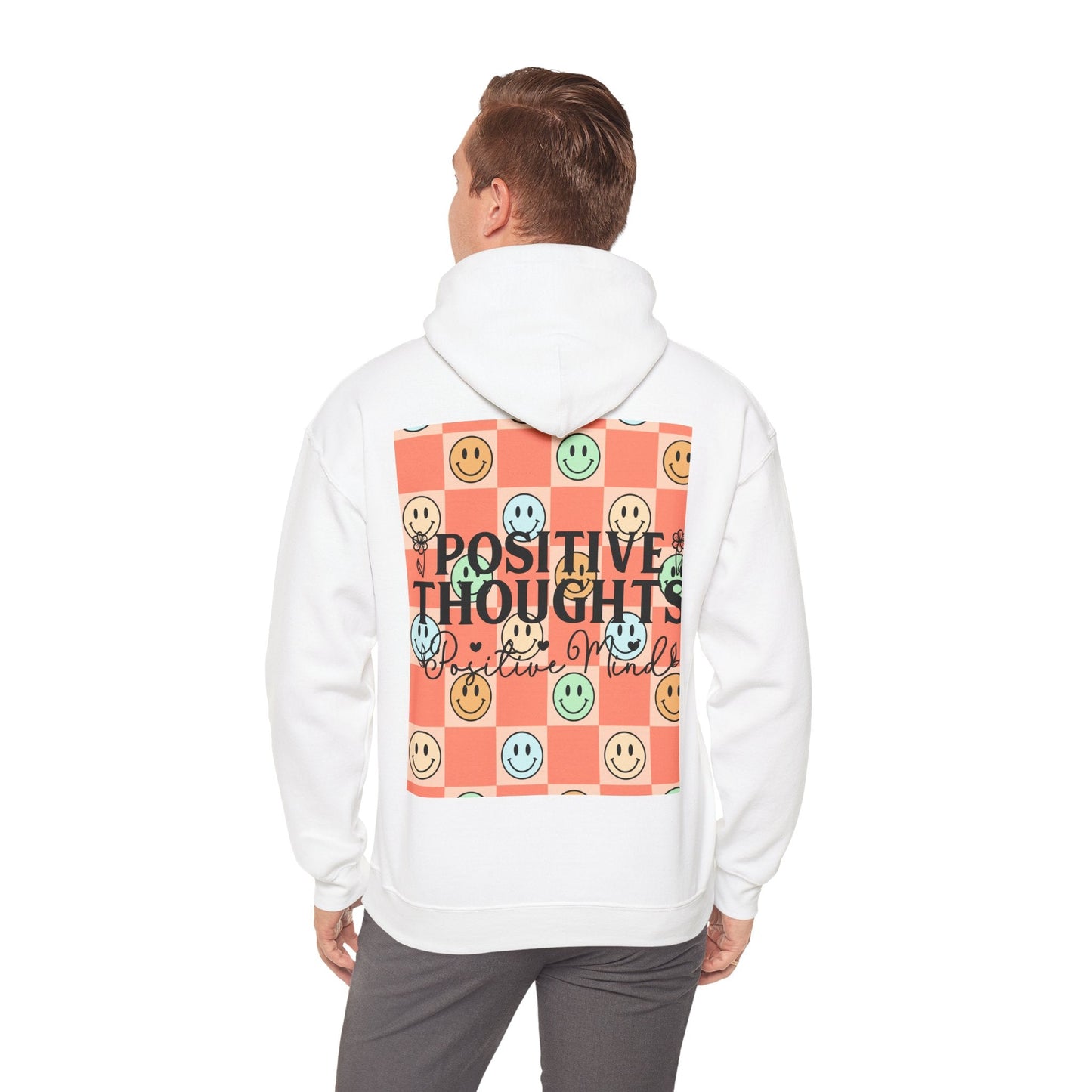 "Positive Thoughts" Unisex Heavy Blend™ Hooded Sweatshirt - Moon & Starr Handcrafted Jewelry && More!