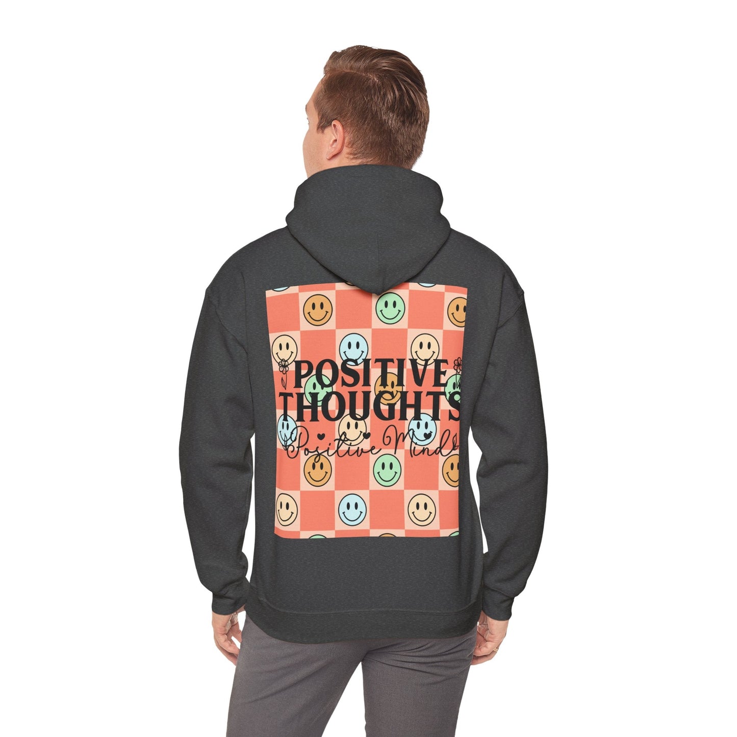 "Positive Thoughts" Unisex Heavy Blend™ Hooded Sweatshirt - Moon & Starr Handcrafted Jewelry && More!