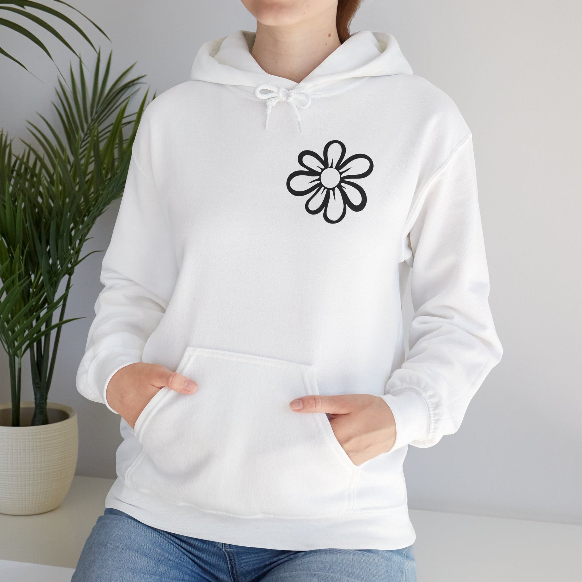 "Positive Thoughts" Unisex Heavy Blend™ Hooded Sweatshirt - Moon & Starr Handcrafted Jewelry && More!