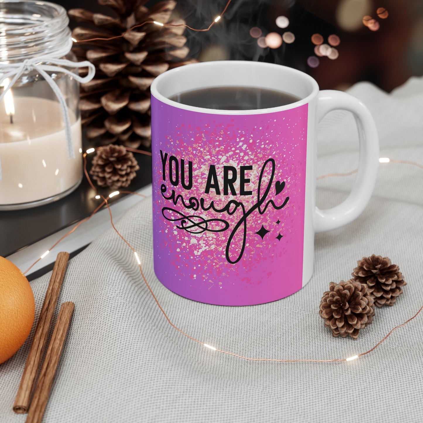 Positive Vibes Ceramic Mug 11oz - Moon & Starr Handcrafted Jewelry && More!