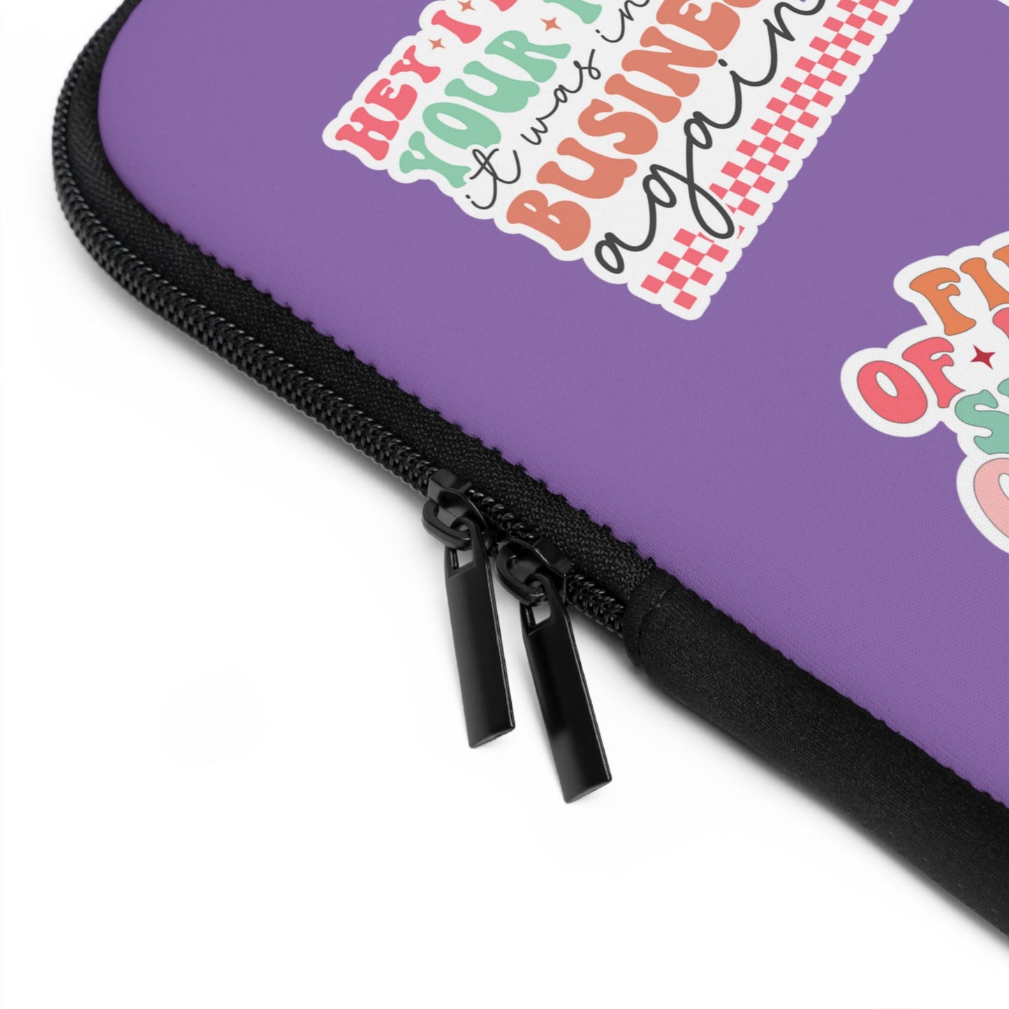 Retro Groovy Sarcastic Sticker Bomb Laptop Sleeve - Moon & Starr Handcrafted Jewelry && More!