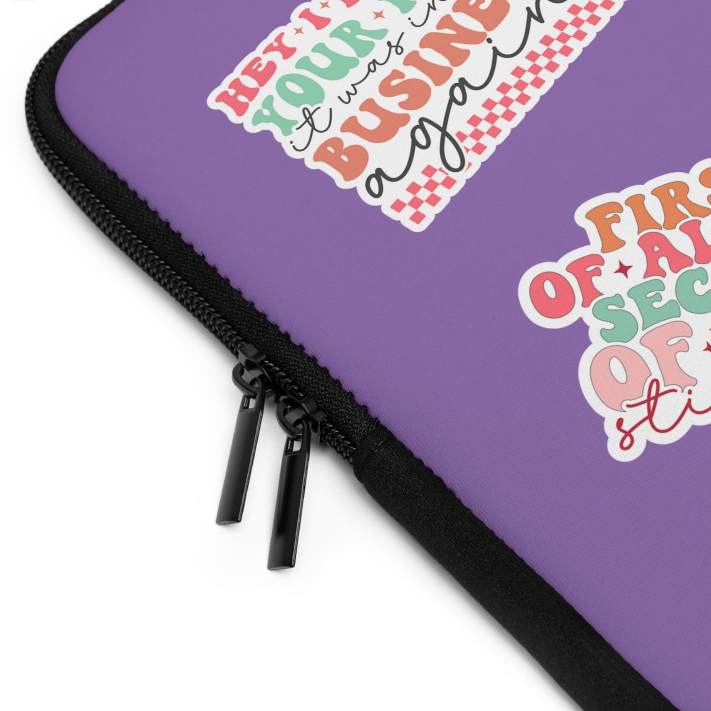 Retro Groovy Sarcastic Sticker Bomb Laptop Sleeve - Moon & Starr Handcrafted Jewelry && More!