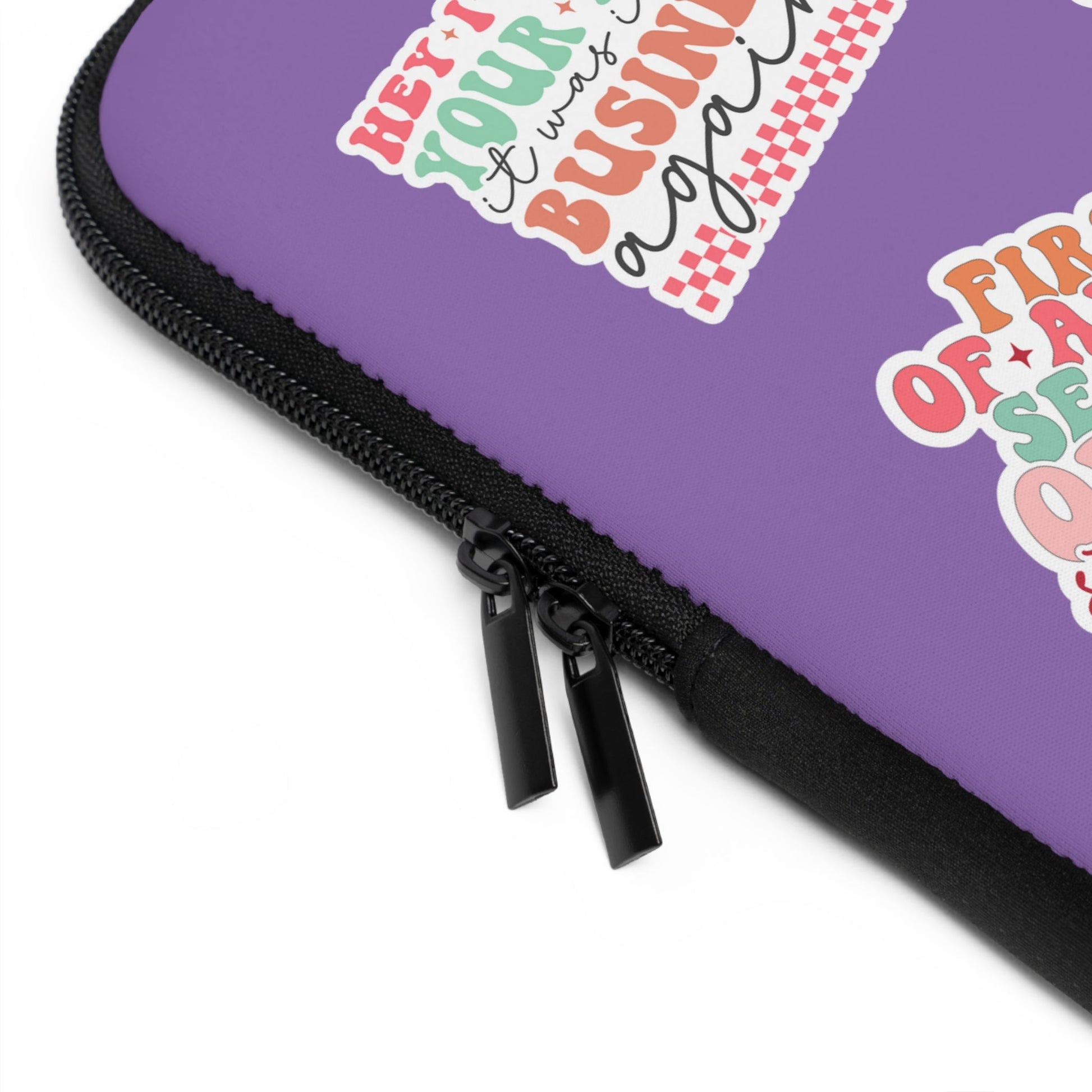 Retro Groovy Sarcastic Sticker Bomb Laptop Sleeve - Moon & Starr Handcrafted Jewelry && More!