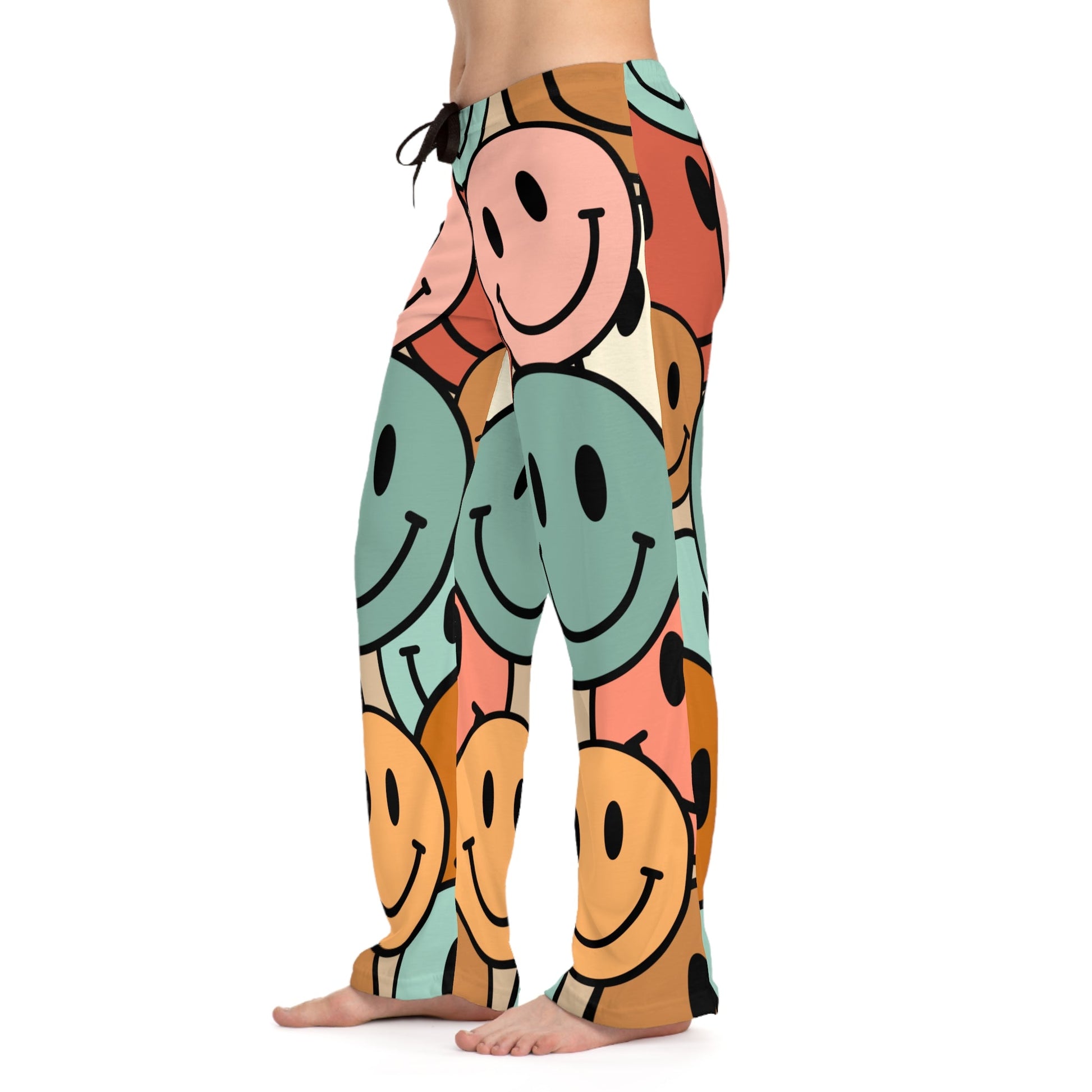 Retro Simleys Women's Pajama Pants (AOP) - Moon & Starr Handcrafted Jewelry && More!