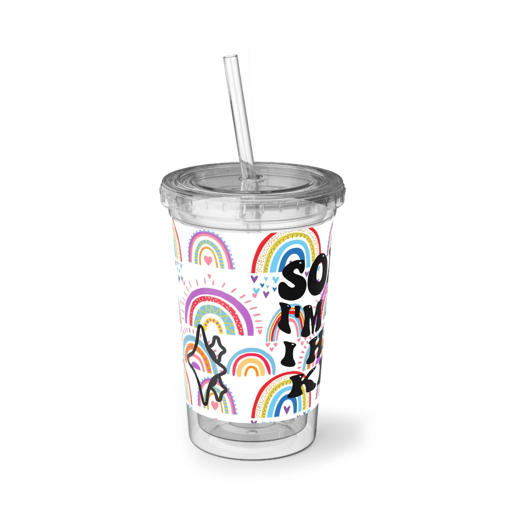 Sorry I'm Late I Have Kids Suave Acrylic Cup - Moon & Starr Handcrafted Jewelry && More!