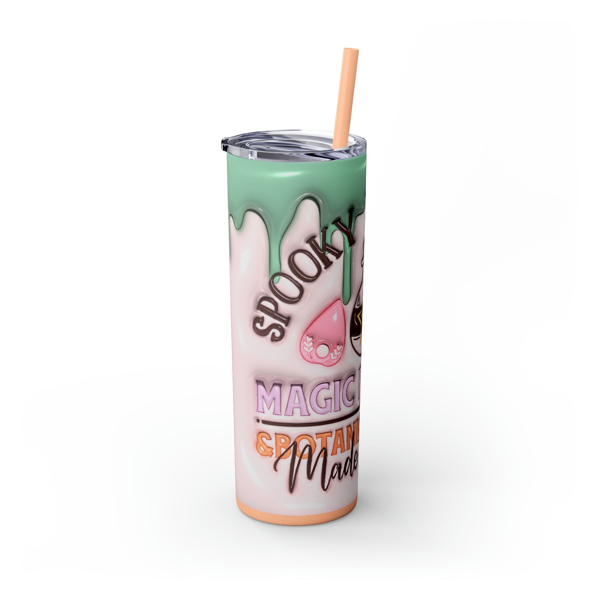 Spooky Witch Co 3D Skinny Tumbler with Straw, 20oz - Moon & Starr Handcrafted Jewelry && More!