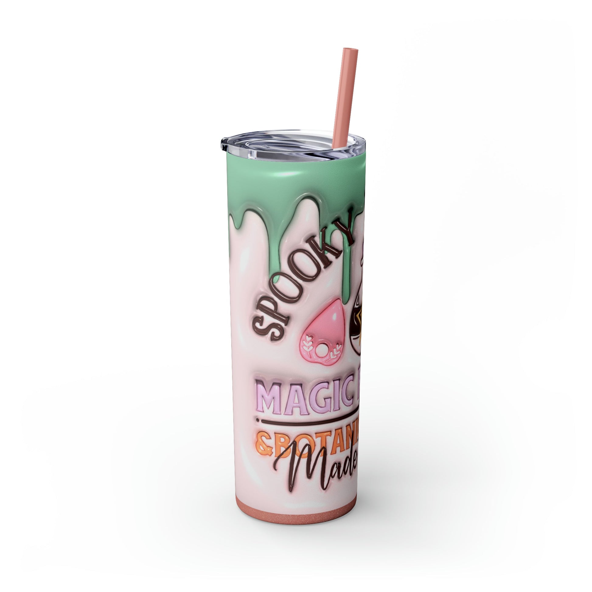 Spooky Witch Co 3D Skinny Tumbler with Straw, 20oz - Moon & Starr Handcrafted Jewelry && More!