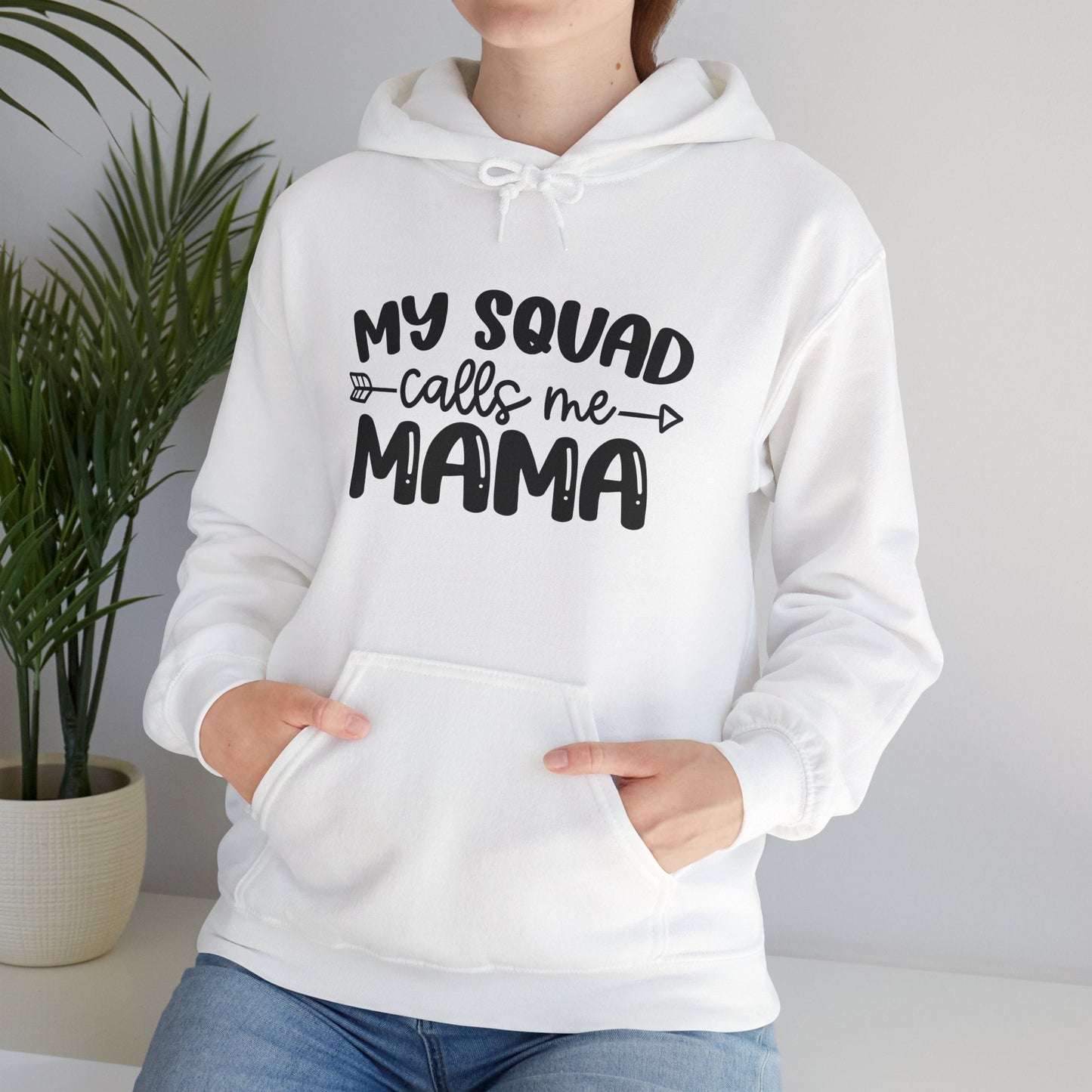 "Squad Mama" Unisex Heavy Blend™ Hooded Sweatshirt - Moon & Starr Handcrafted Jewelry && More!