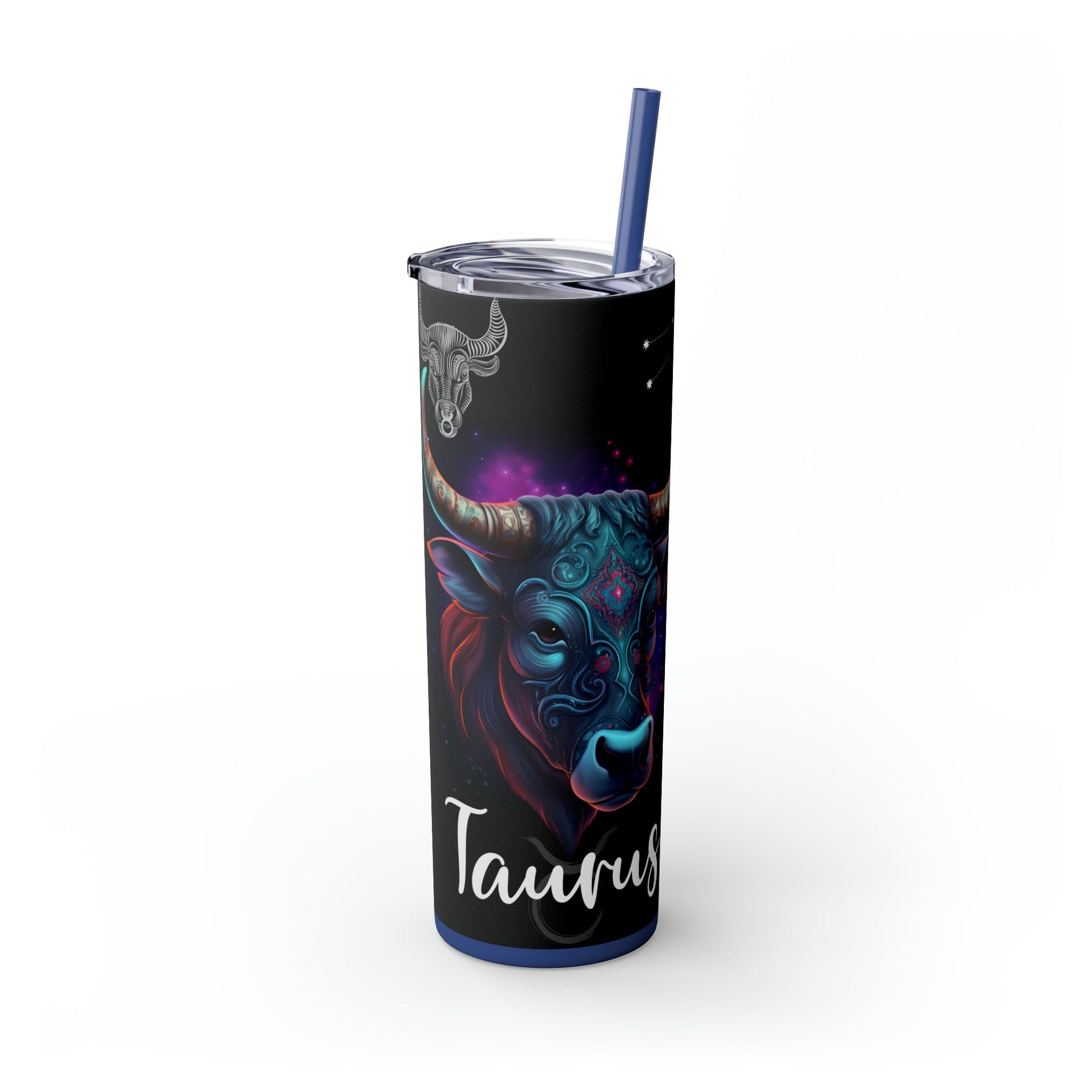 Taurus Nutrition Facts Skinny Tumbler with Straw, 20oz - Moon & Starr Handcrafted Jewelry && More!