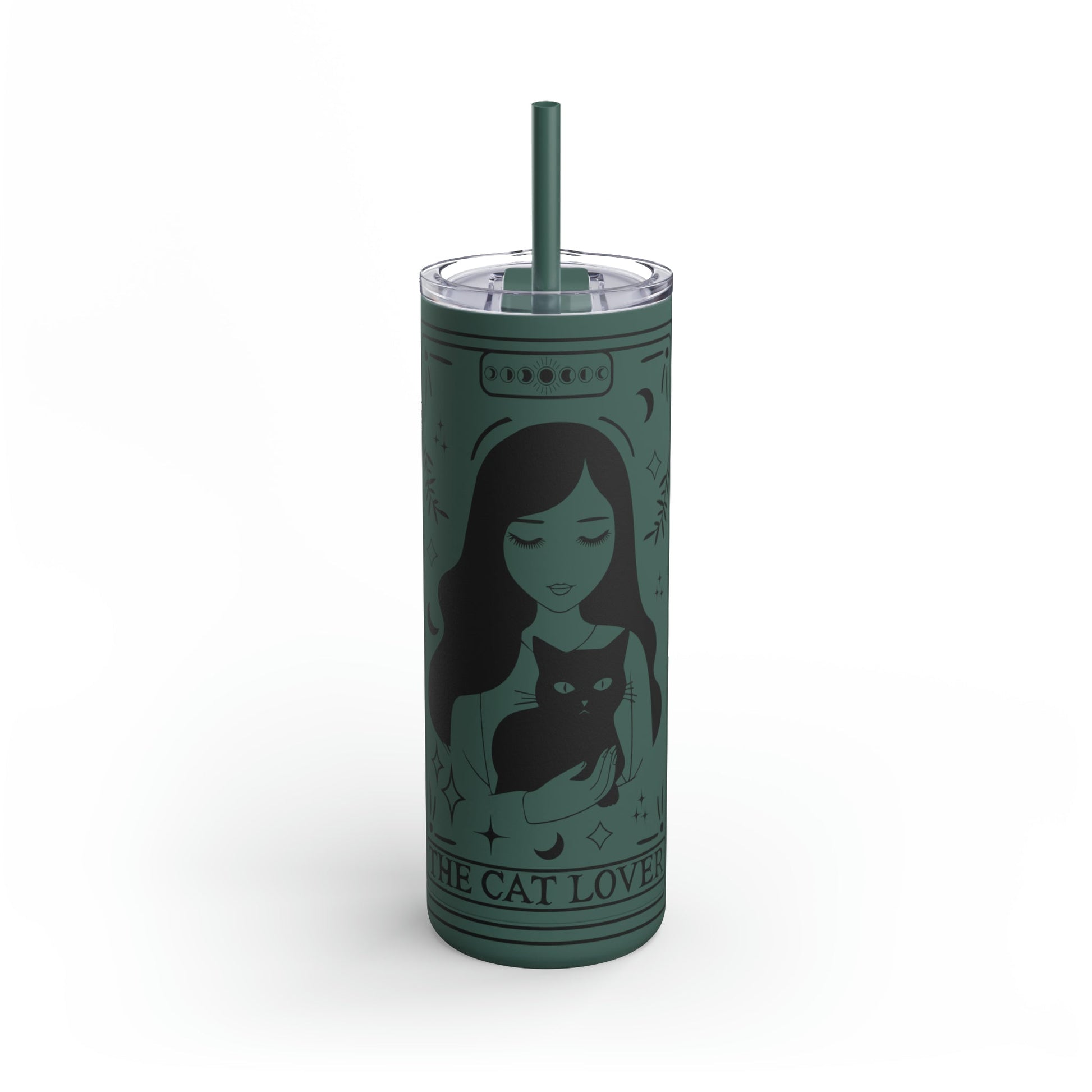 The Cat Lover Tarot Maars Maker Skinny Matte Tumbler, 20oz - Moon & Starr Handcrafted Jewelry && More!