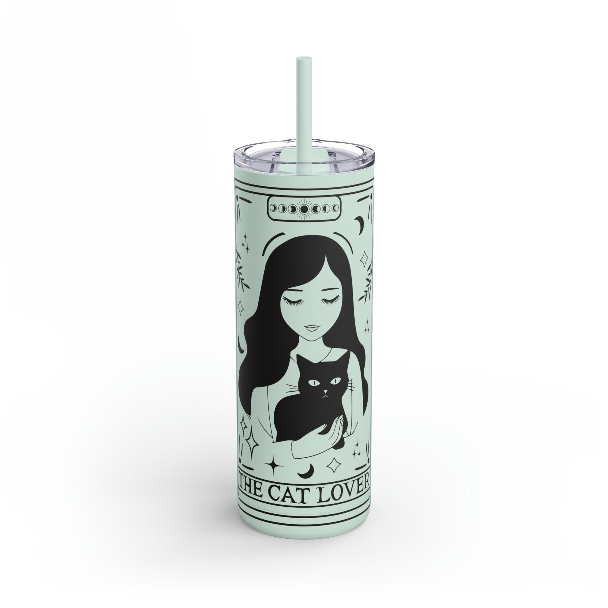 The Cat Lover Tarot Maars Maker Skinny Matte Tumbler, 20oz - Moon & Starr Handcrafted Jewelry && More!