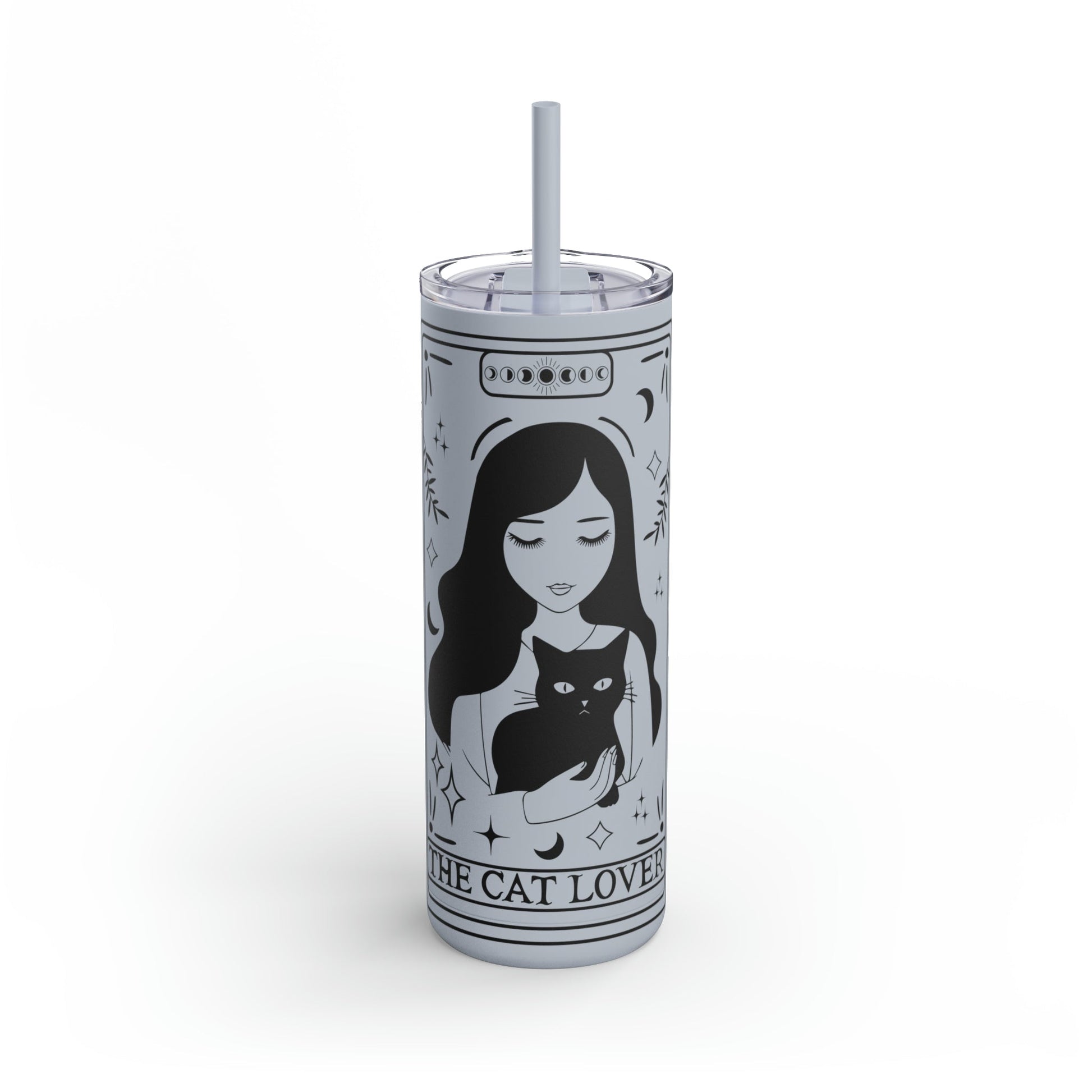 The Cat Lover Tarot Maars Maker Skinny Matte Tumbler, 20oz - Moon & Starr Handcrafted Jewelry && More!