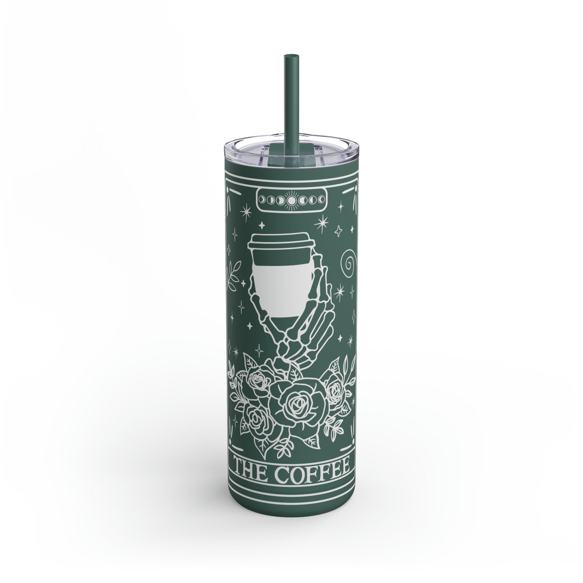 The Coffee Tarot Maars Maker Skinny Matte Tumbler, 20oz - Moon & Starr Handcrafted Jewelry && More!