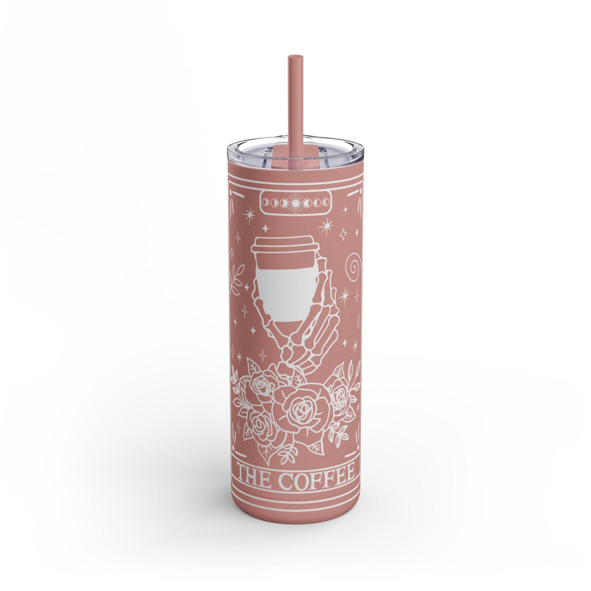 The Coffee Tarot Maars Maker Skinny Matte Tumbler, 20oz - Moon & Starr Handcrafted Jewelry && More!