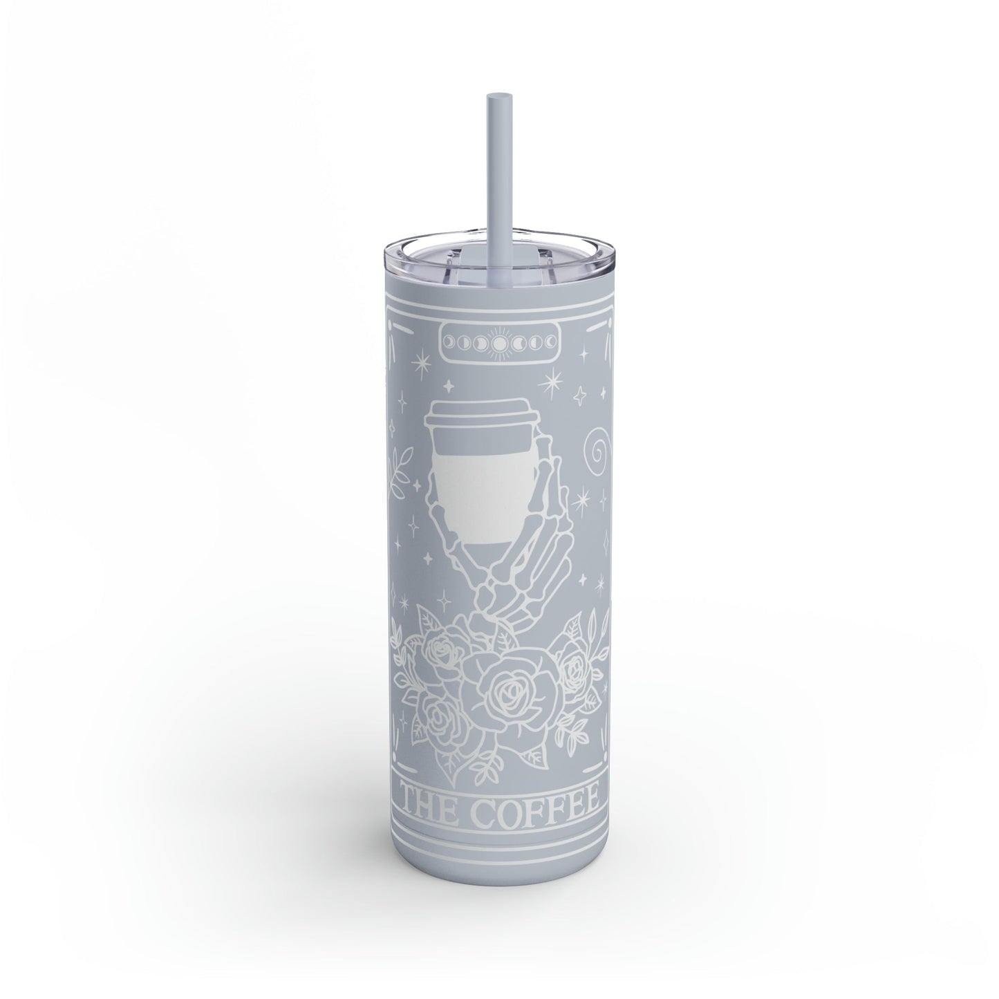 The Coffee Tarot Maars Maker Skinny Matte Tumbler, 20oz - Moon & Starr Handcrafted Jewelry && More!