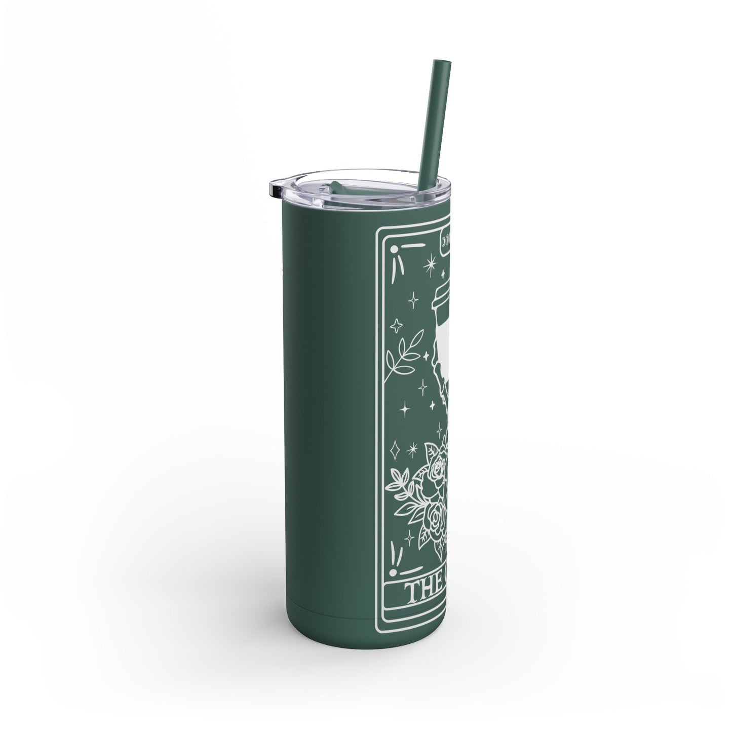 The Coffee Tarot Maars Maker Skinny Matte Tumbler, 20oz - Moon & Starr Handcrafted Jewelry && More!